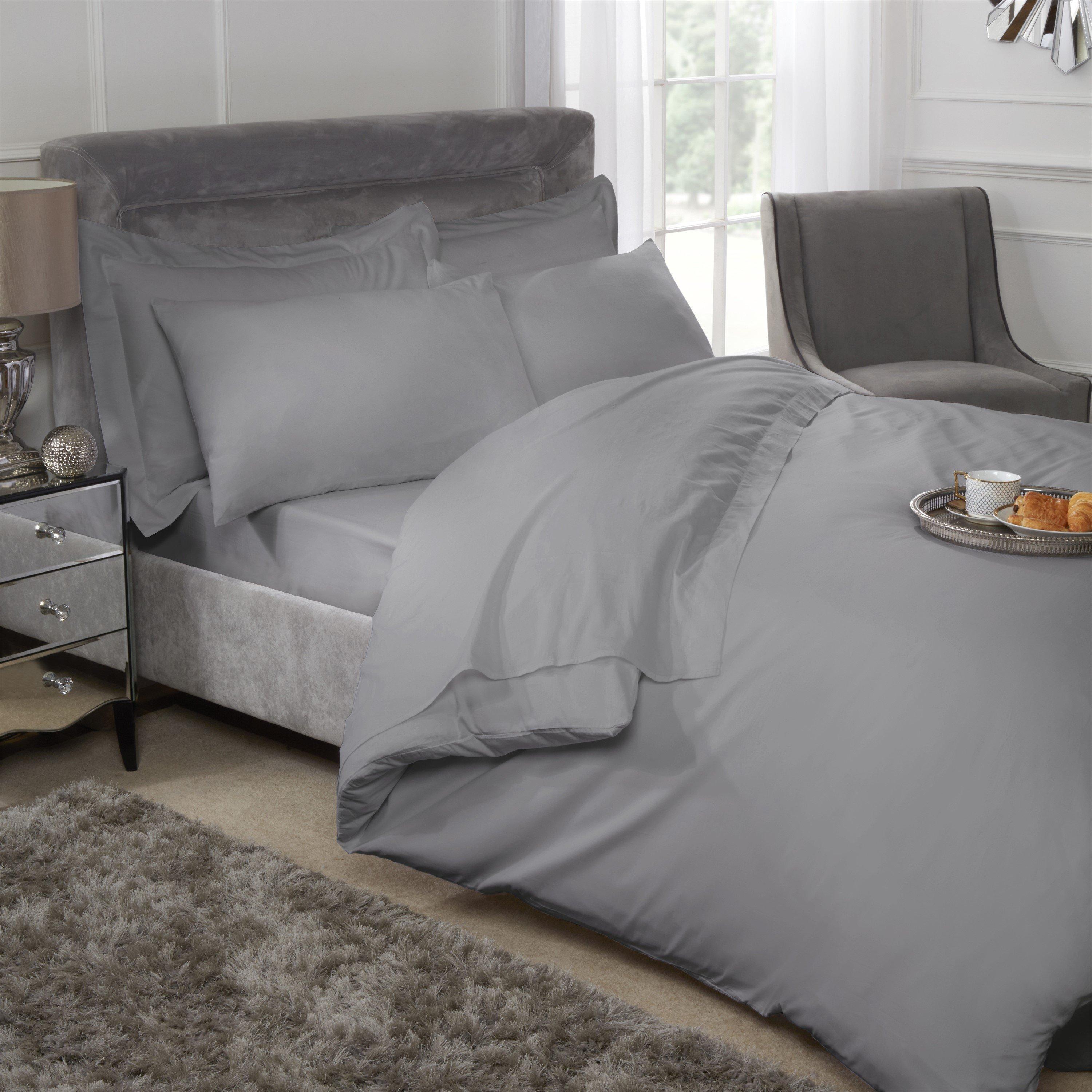 Silver - Emma Barclay - Pillowcase Pair 400 Thread Count Cotton - 2