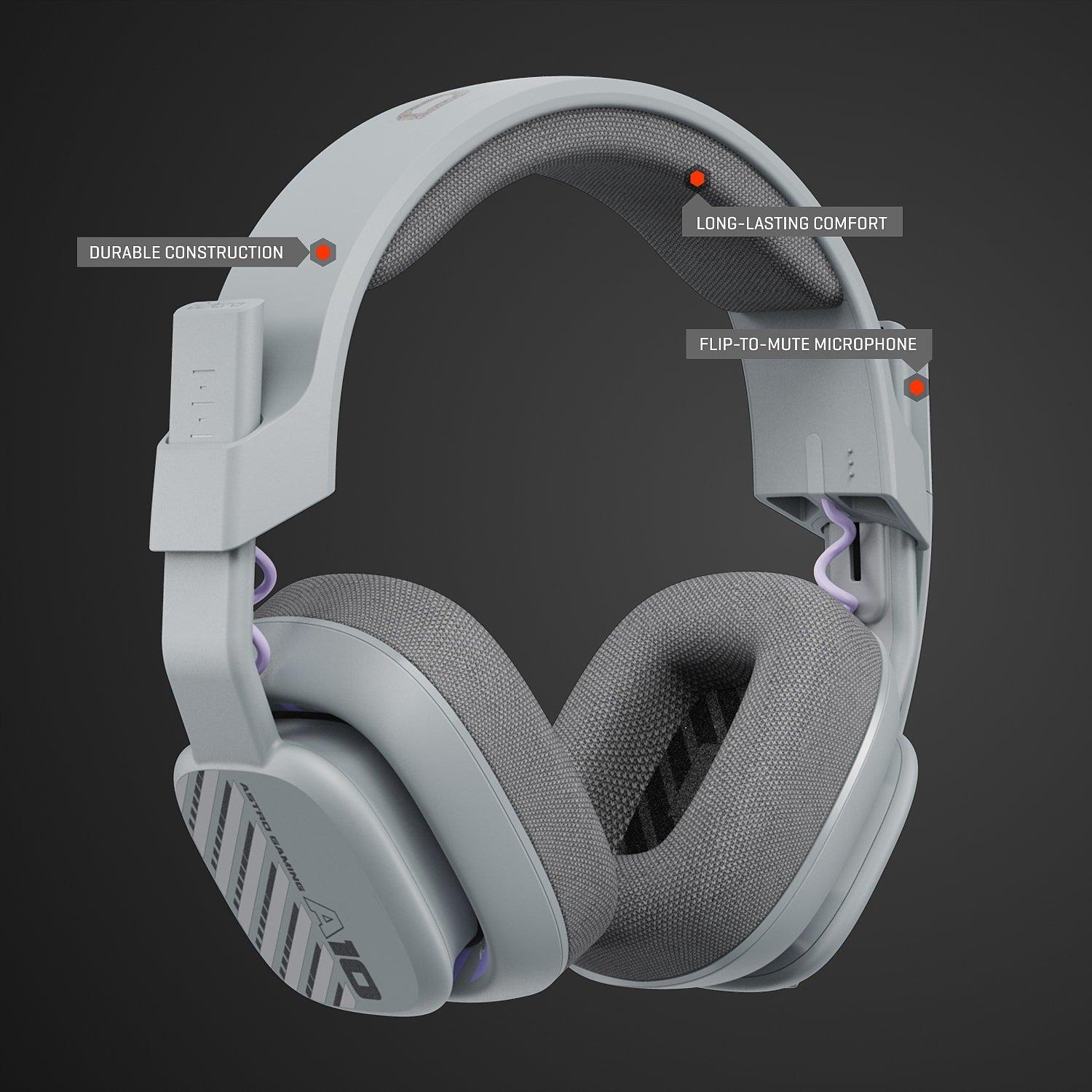 Cinzento - ASTRO Gaming - A10 PC Gaming Headset Grey - 5
