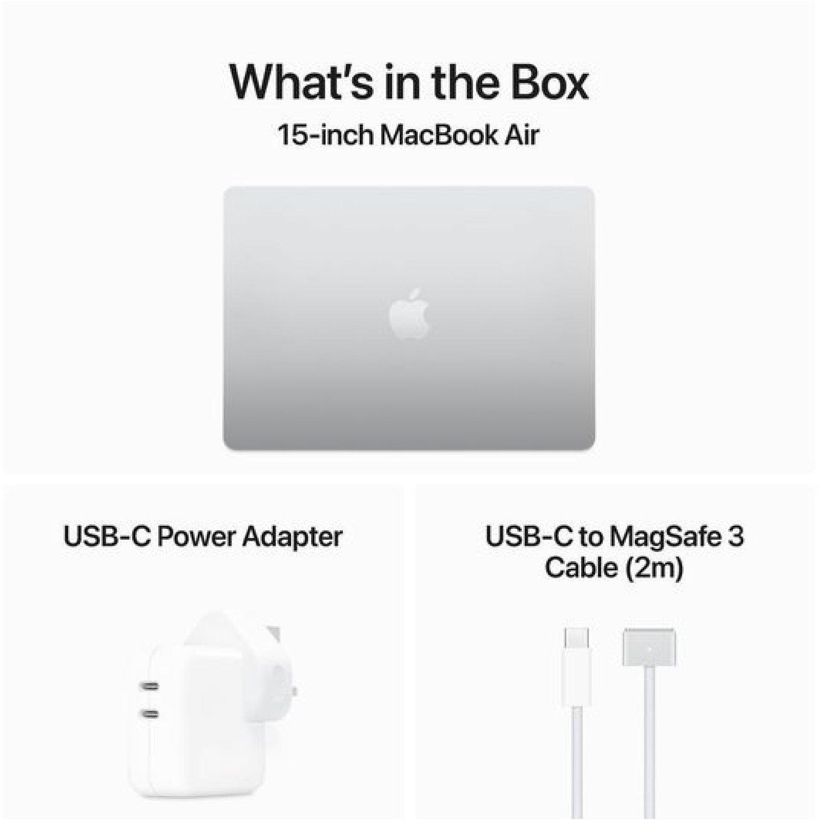 Silver - Apple - APPLE MacBook Air 15.3 (2024) - M3, 256GB, 16GB - 8