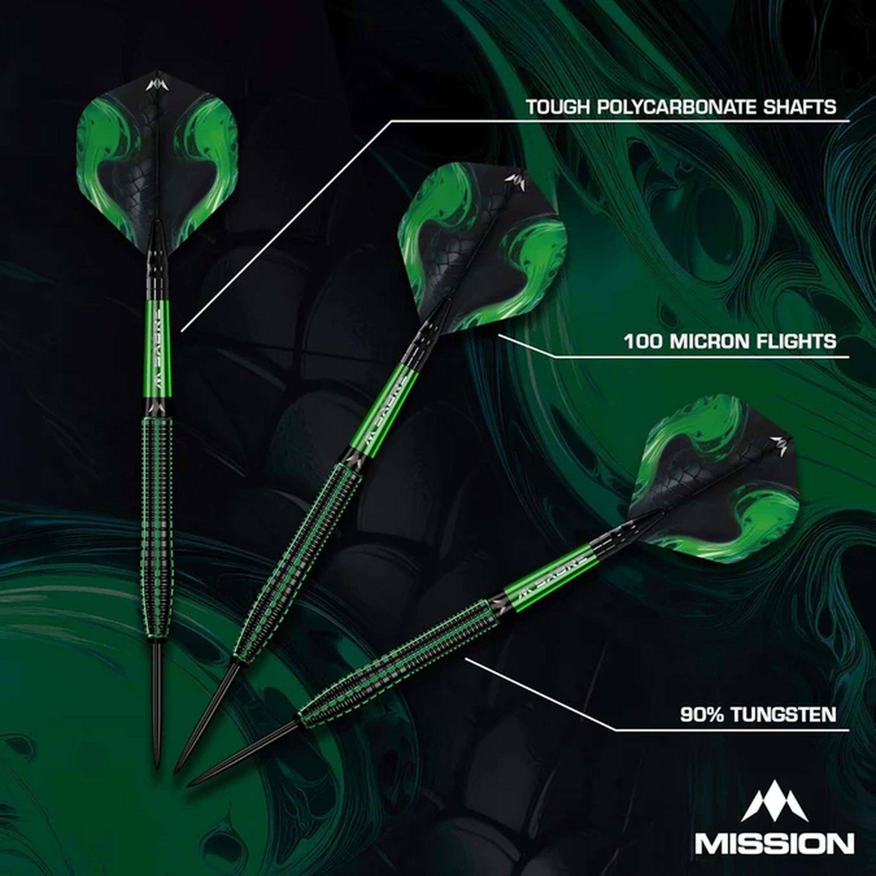 Venom - Mission Darts - Mission Venom Darts - Steel Tip - 90% Tungsten - 3