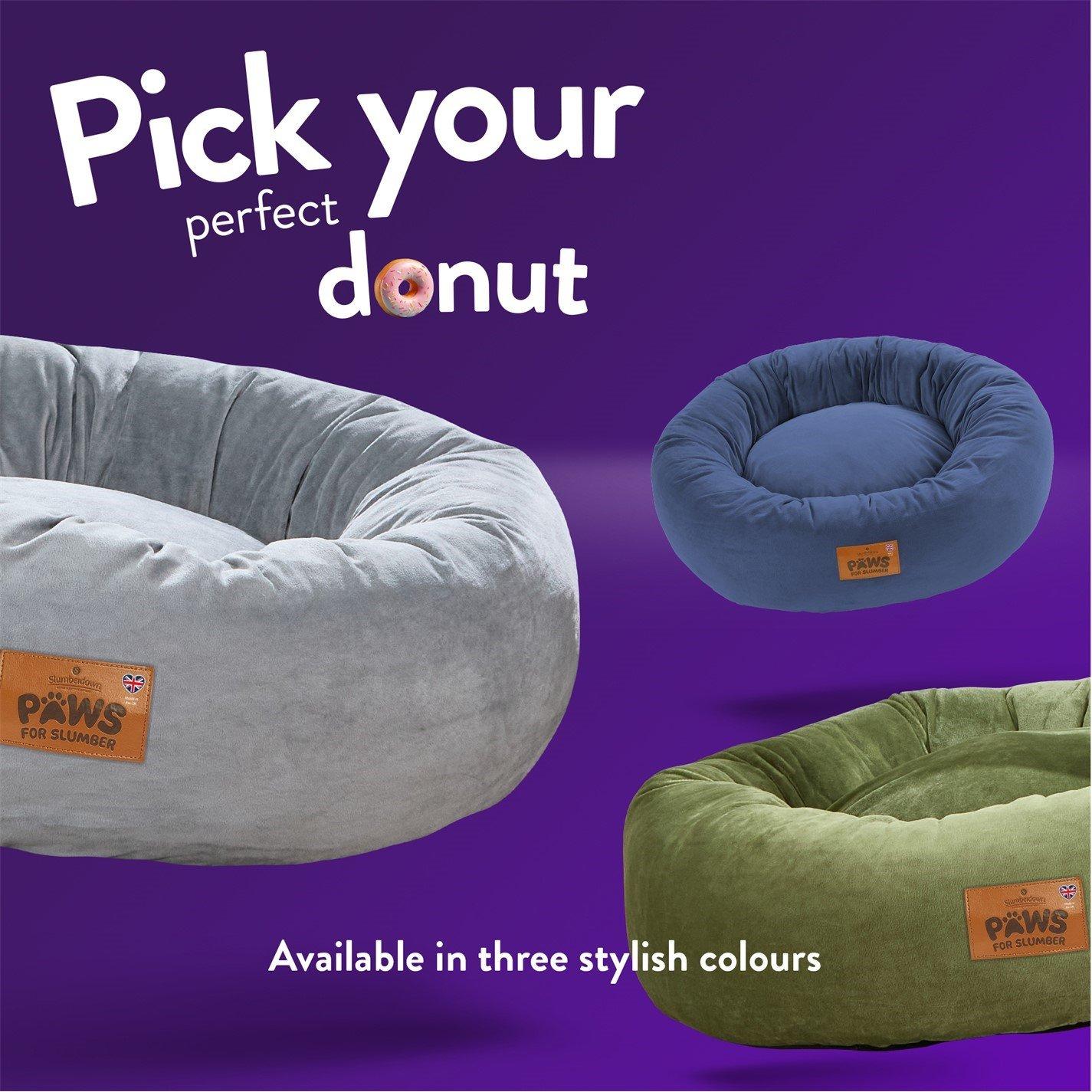 Grey - Slumberdown - Paws for Slumber Donut Pet Bed - 7