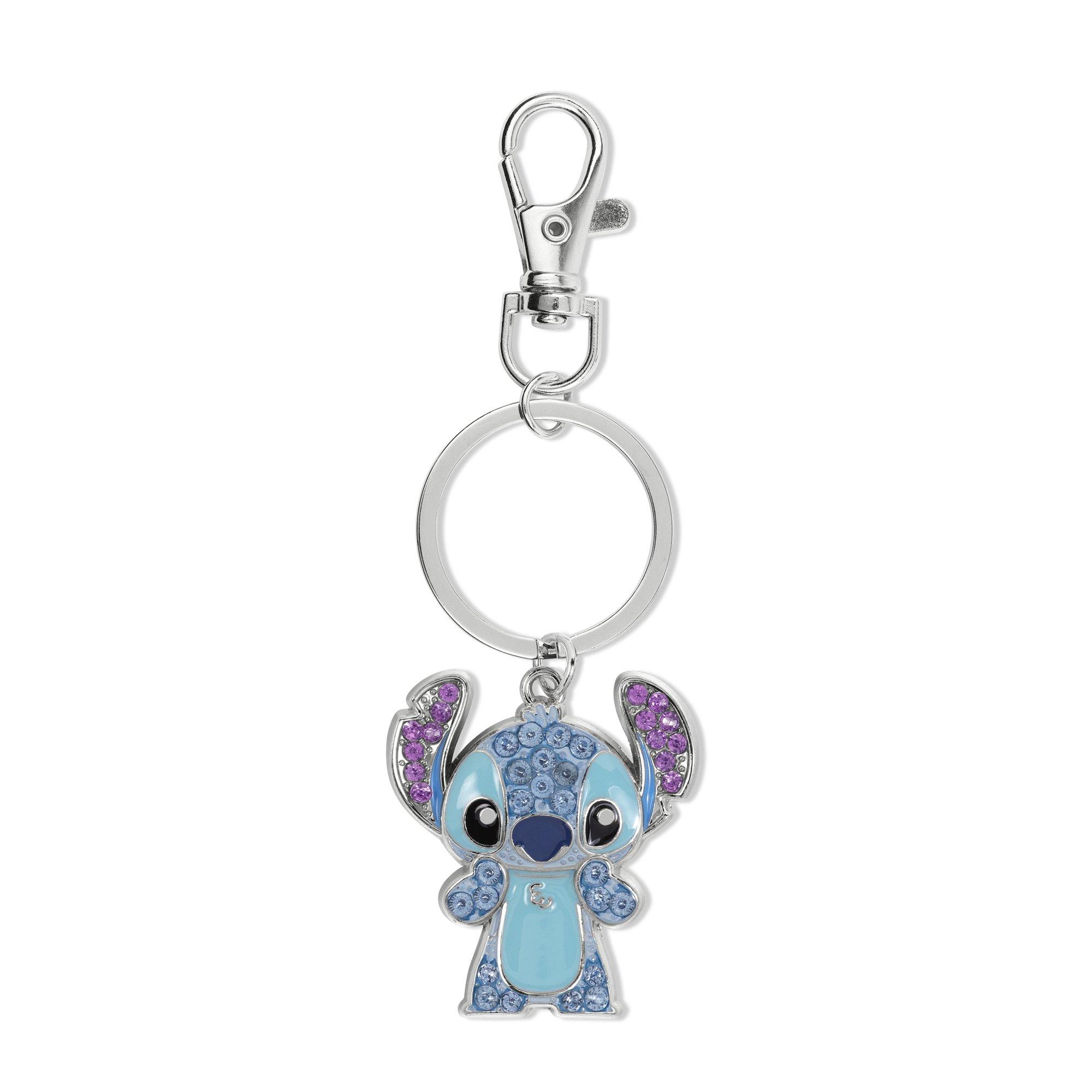 Silver - Disney Stitch - Stitch 3D Stone Set Keychain - 1
