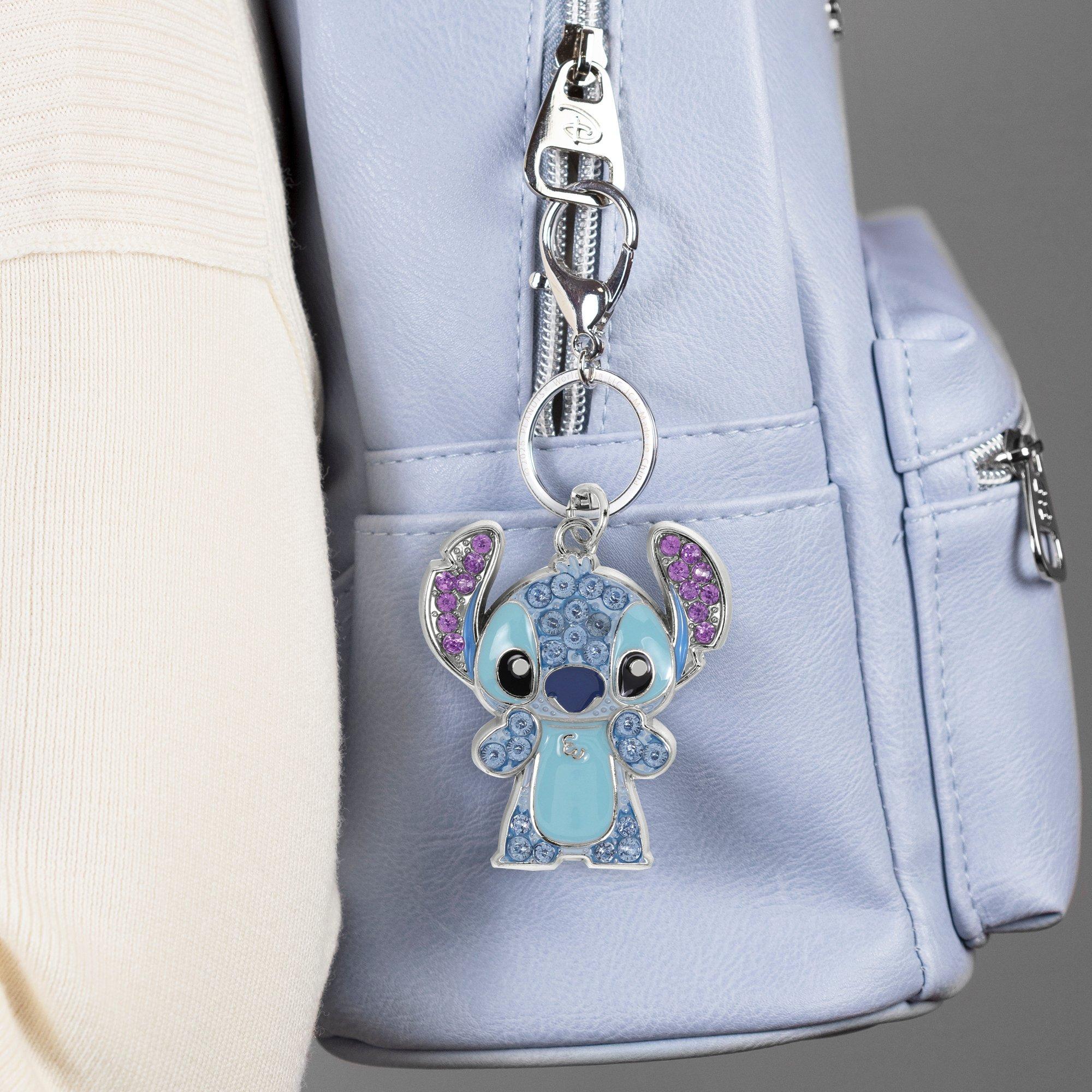 Silver - Disney Stitch - Stitch 3D Stone Set Keychain - 2
