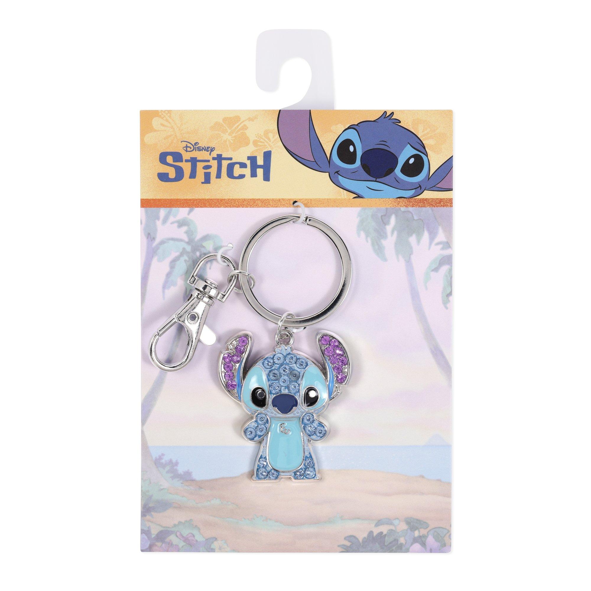 Silver - Disney Stitch - Stitch 3D Stone Set Keychain - 3