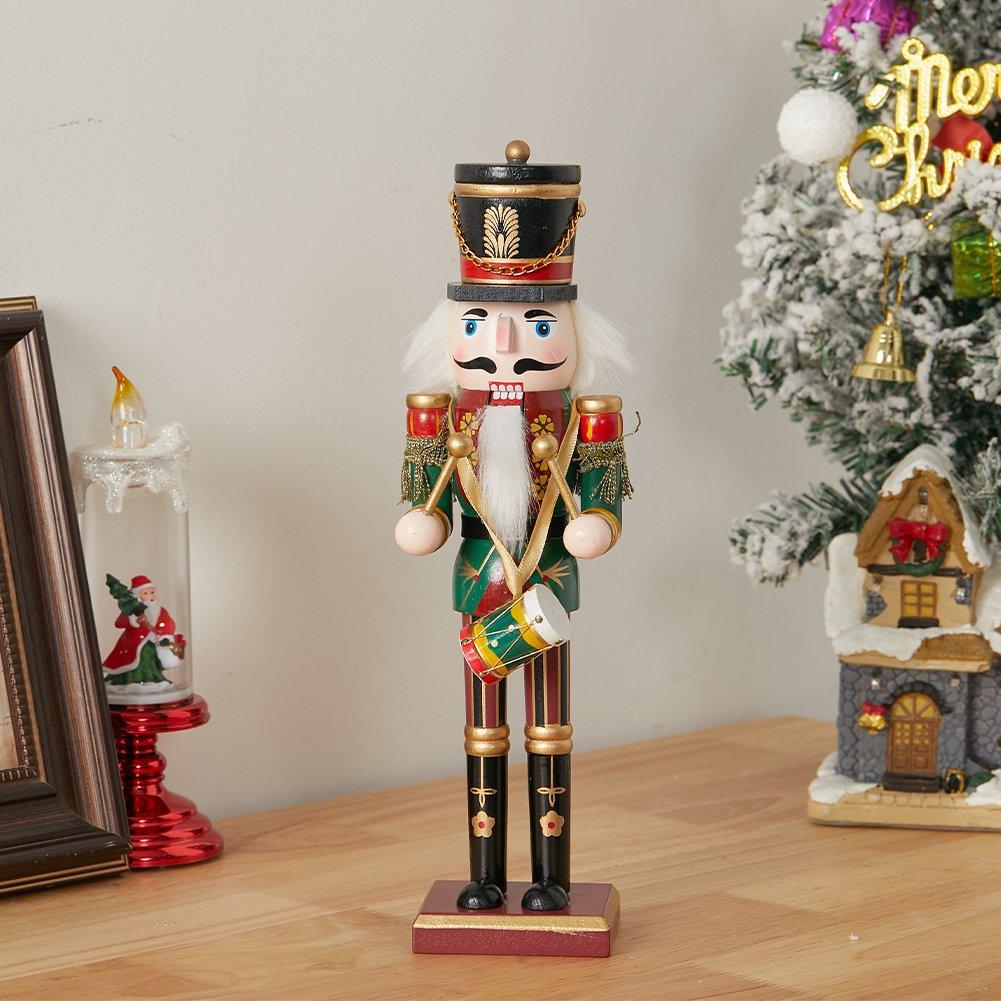 Multi - LIFE IDEAS - Wooden Nutcracker Soldier Ornament - 1