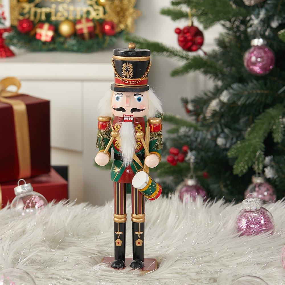 Multi - LIFE IDEAS - Wooden Nutcracker Soldier Ornament - 2