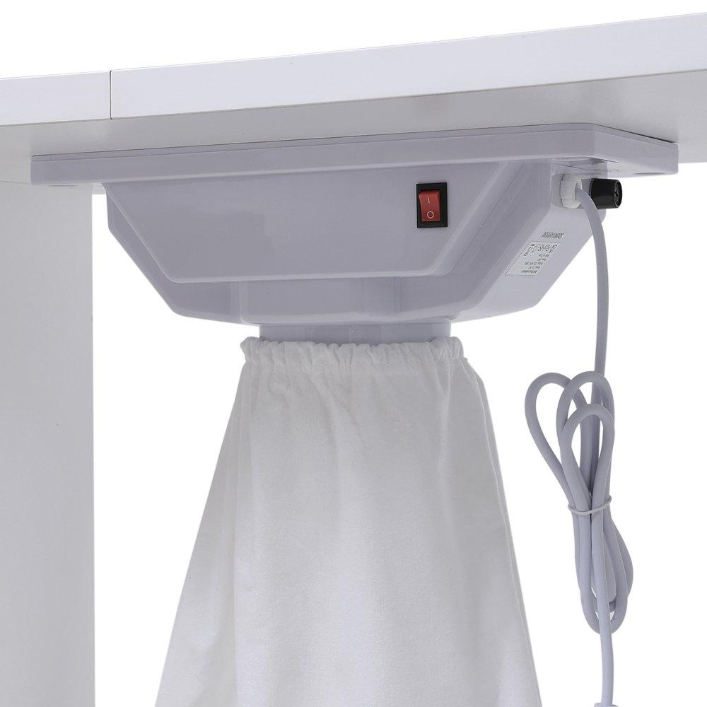 White - SHEONLY - Nail Table with Dust Collector and Wrist Cushion - 9