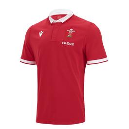 Macron Macron Wales Home Short Sleeve Classic Rugby Shirt 2021 2022