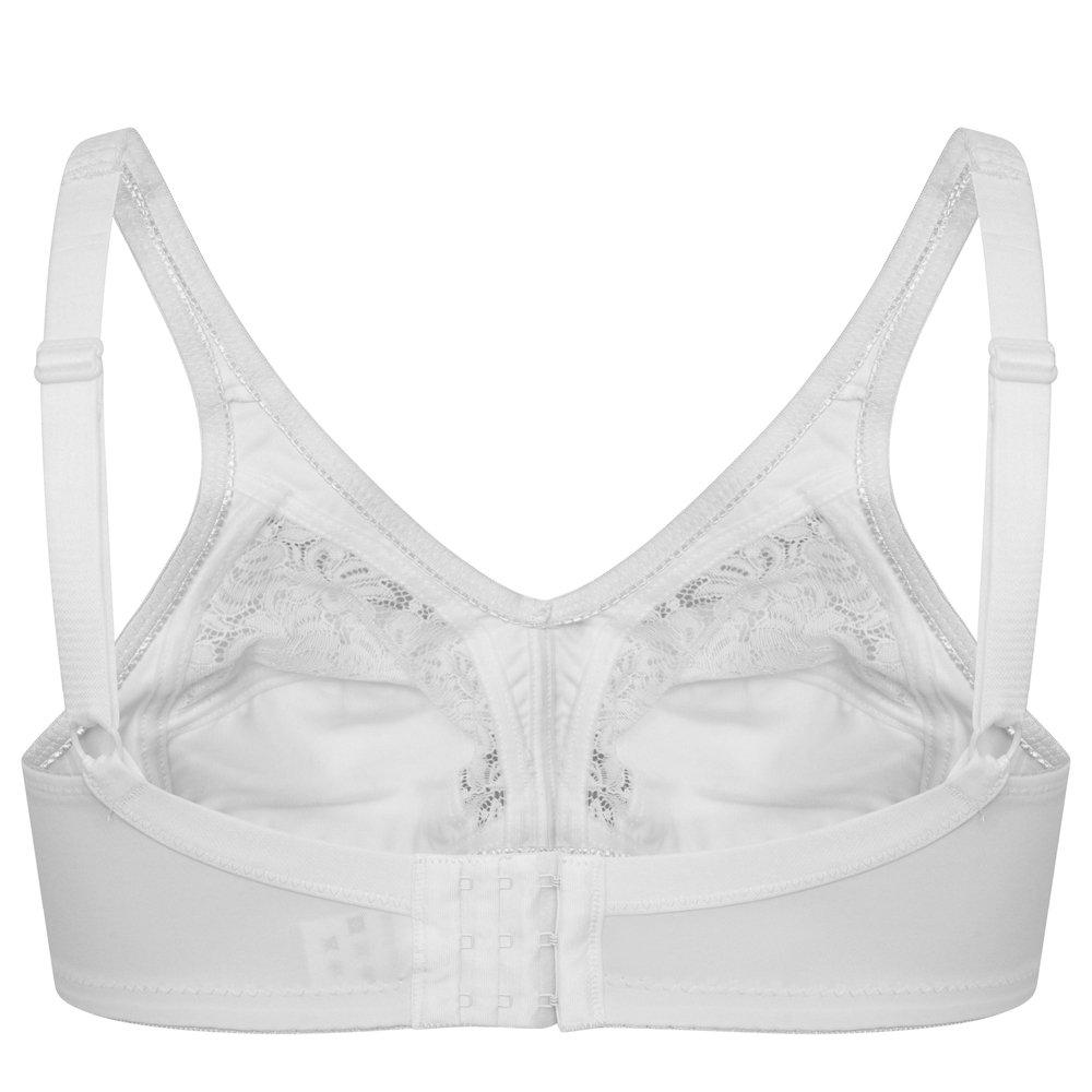 White - Valbonne - Lace Non Wired Softcup Bra - 2