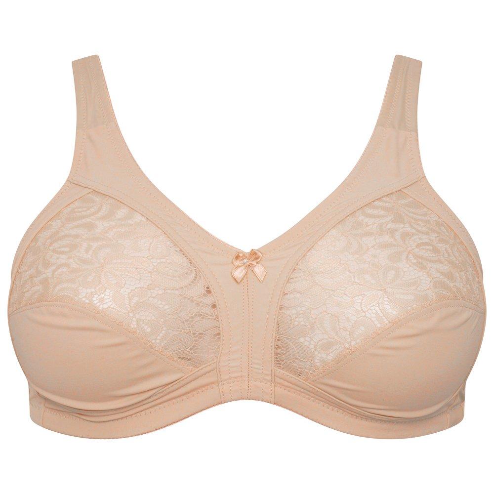 Valbonne Women's Lace Non Wired Softcup Bra - Nude - 46B