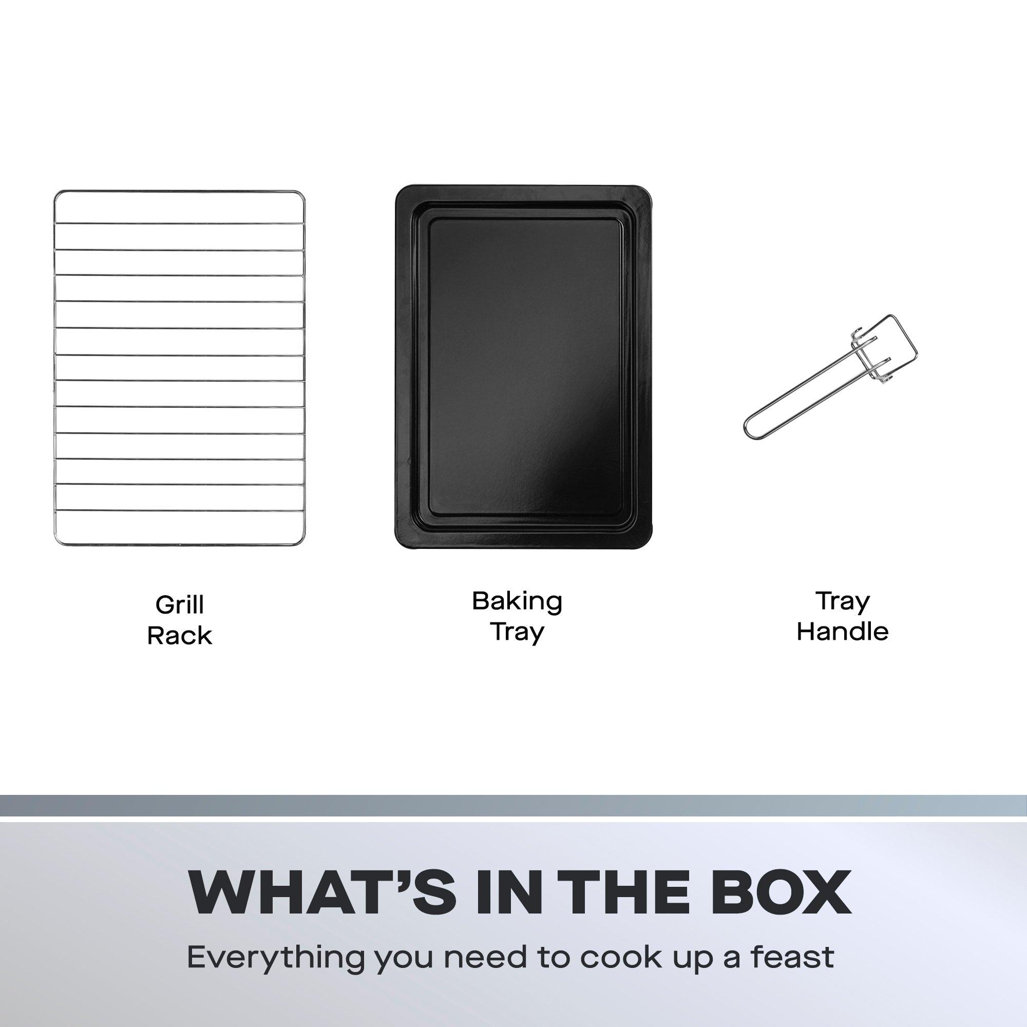 Black - Daewoo Electricals - 1600W 25L Electric Mini Countertop Oven & Grill - 5