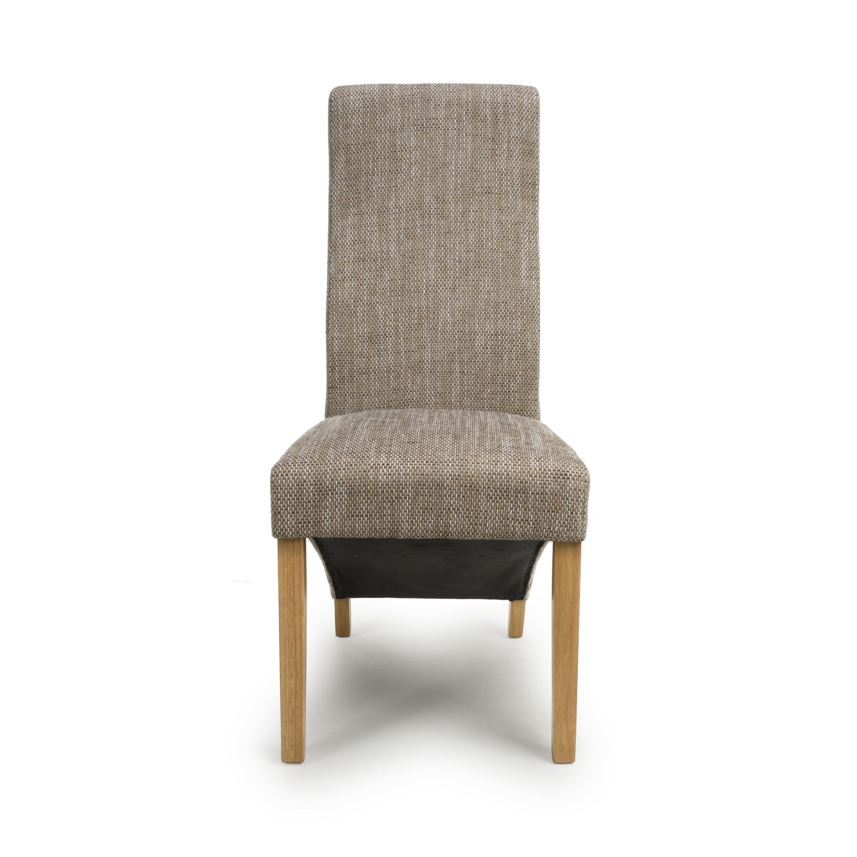 Tweed Oatmeal - Shankar - Set of 2 Hatherley Oatmeal Dining Chairs - 3