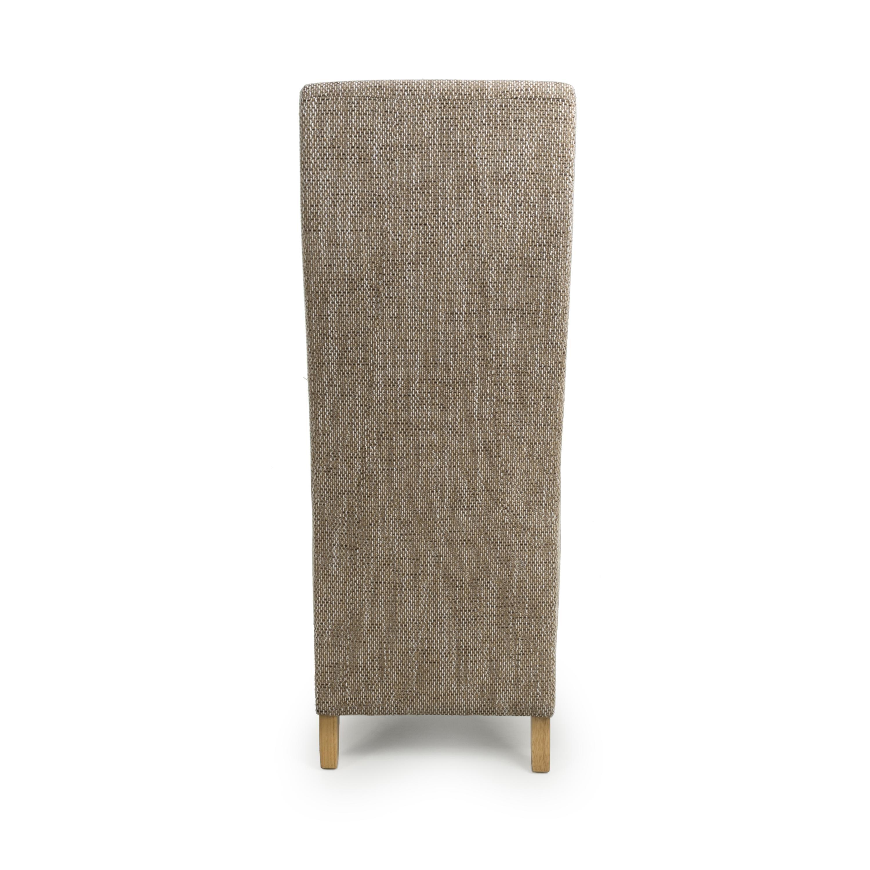 Tweed Oatmeal - Shankar - Set of 2 Hatherley Oatmeal Dining Chairs - 4