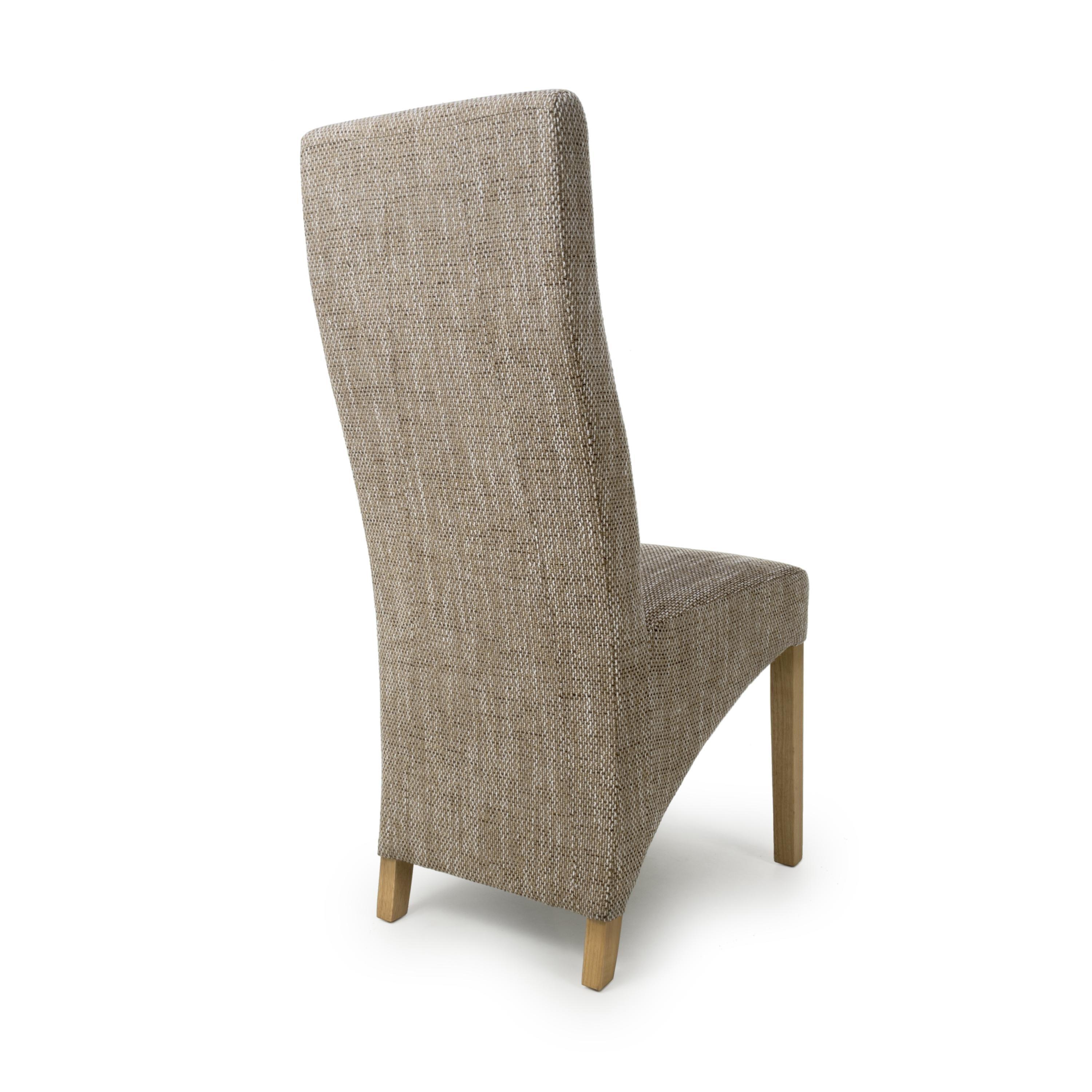 Tweed Oatmeal - Shankar - Set of 2 Hatherley Oatmeal Dining Chairs - 5