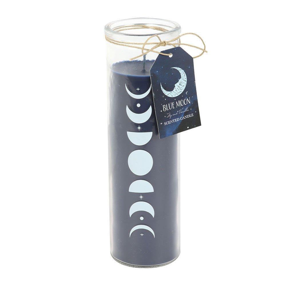 Blue - Something Different - Blue Moon Phase Fig & Vanilla Scented Glass Tube C - 2