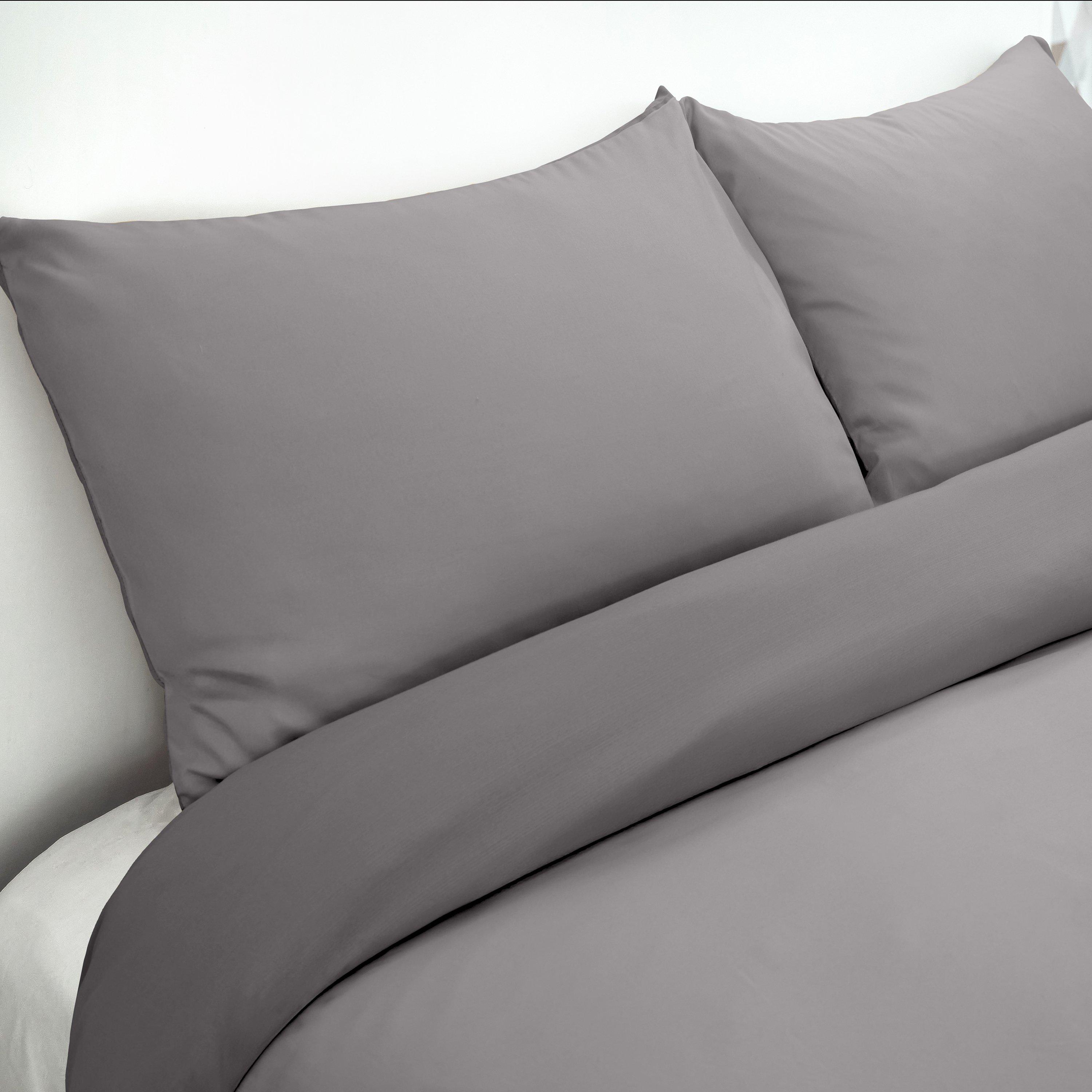 Grey - Emma Barclay - Pillowcase Pair 180 Thread Count Percale - 1