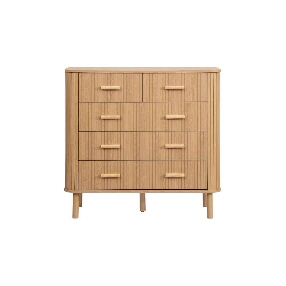 Nude - Birlea - Axel 5 Drawer Fluted Chest - 6