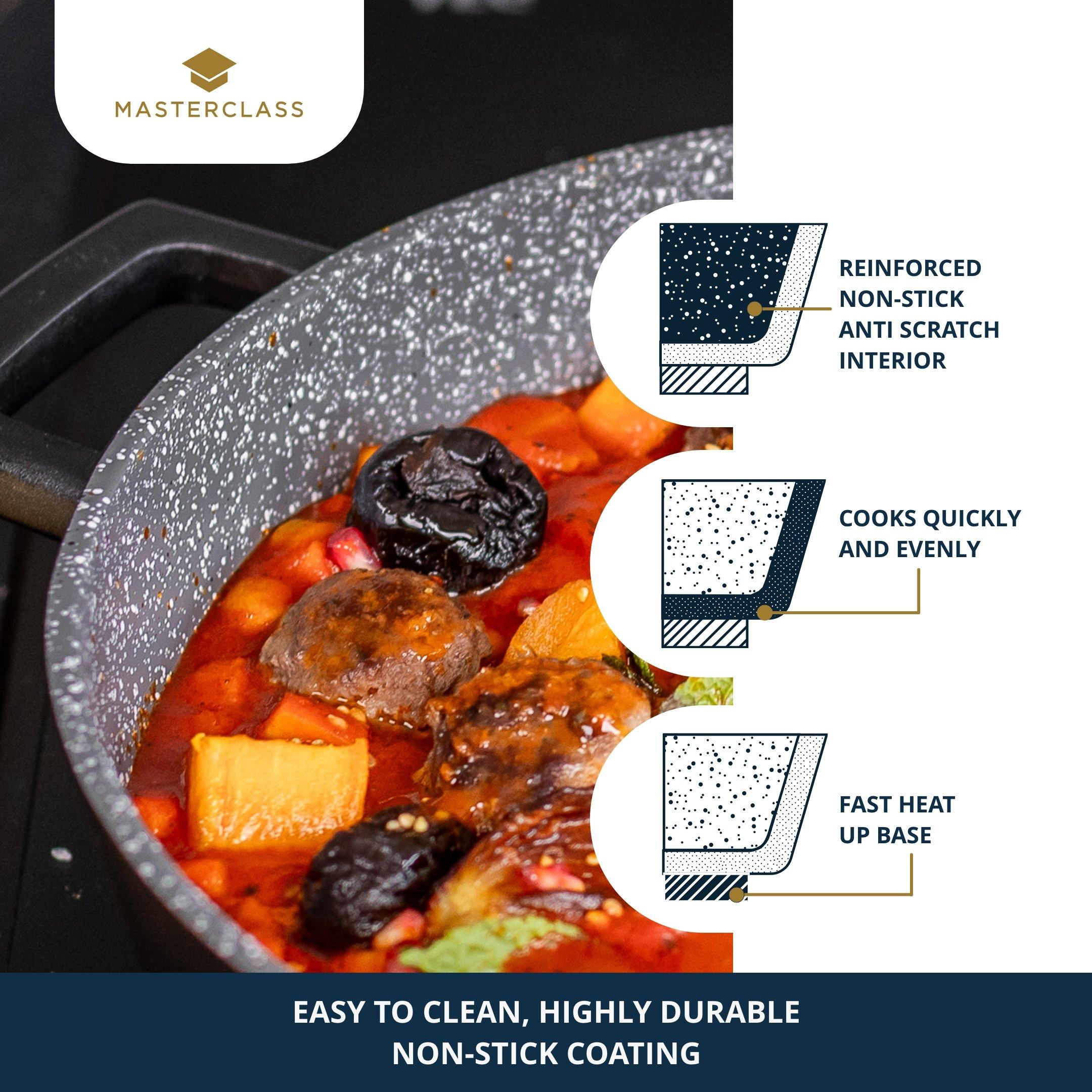 Black - MasterClass - Cast Aluminium Tagine with Self Basting cone lid - 4