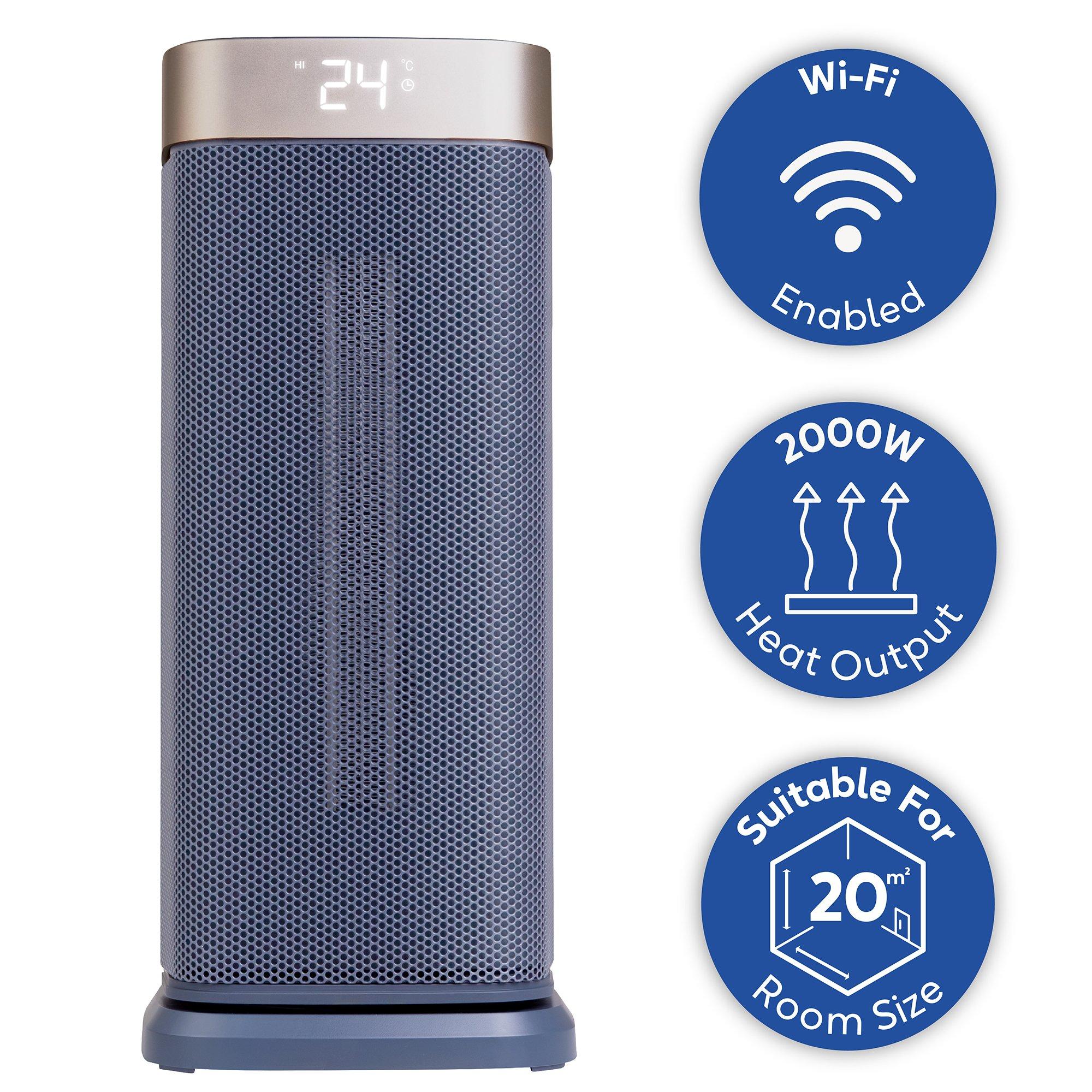 Navy Blue And C - Russell Hobbs - RHCTH2002OP-SMT 2000W Smart Ceramic Heater - 11