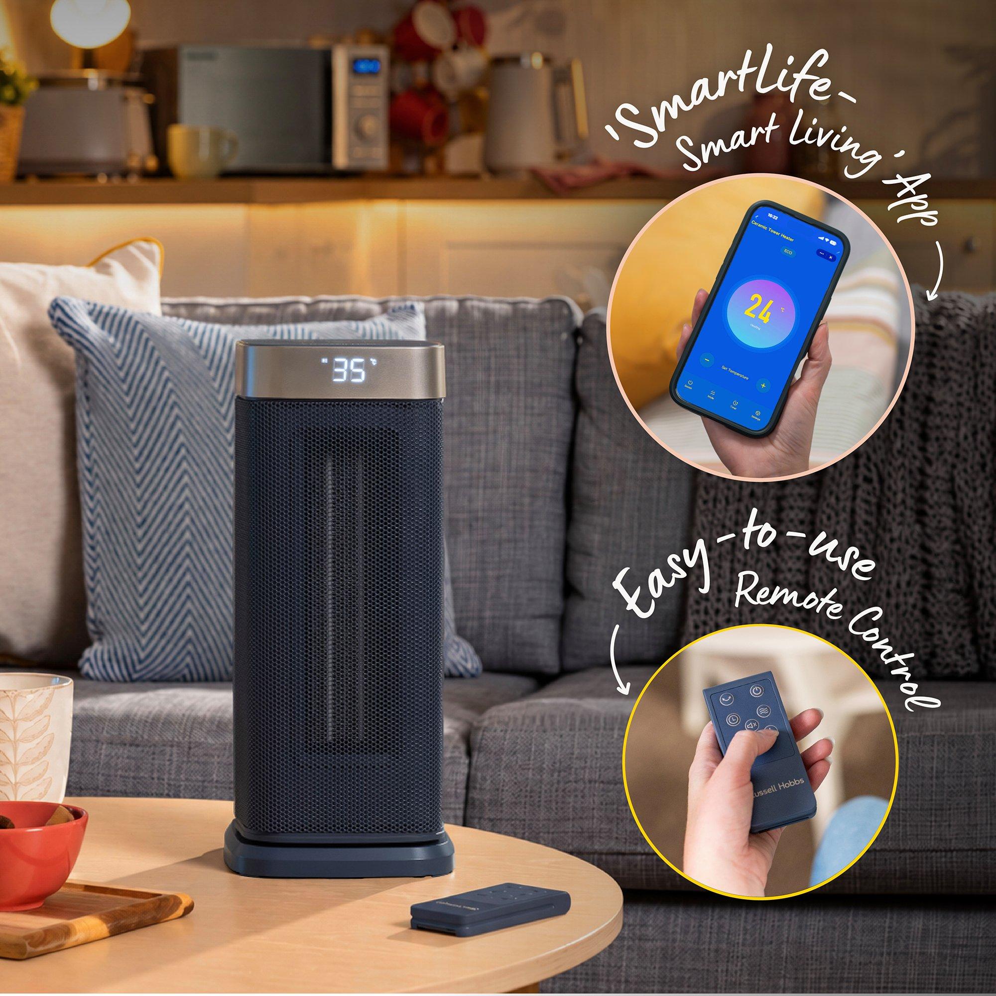 Navy Blue And C - Russell Hobbs - RHCTH2002OP-SMT 2000W Smart Ceramic Heater - 5