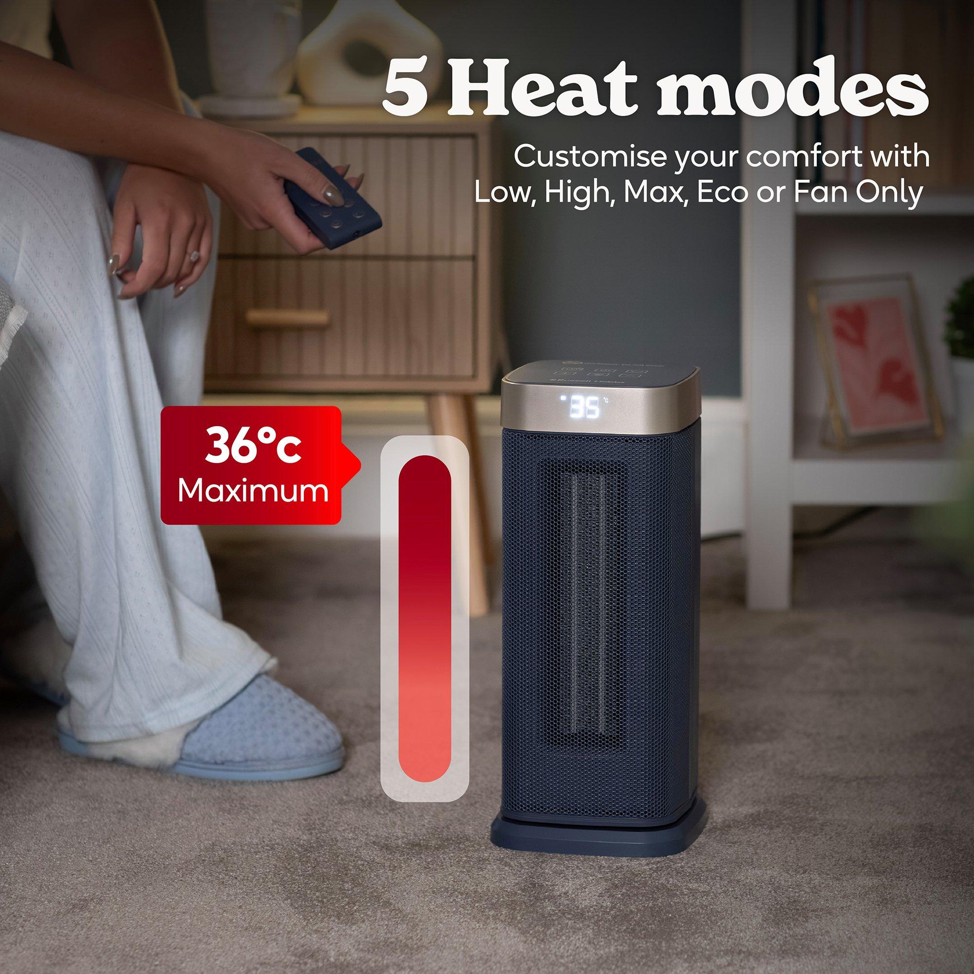 Navy Blue And C - Russell Hobbs - RHCTH2002OP-SMT 2000W Smart Ceramic Heater - 6