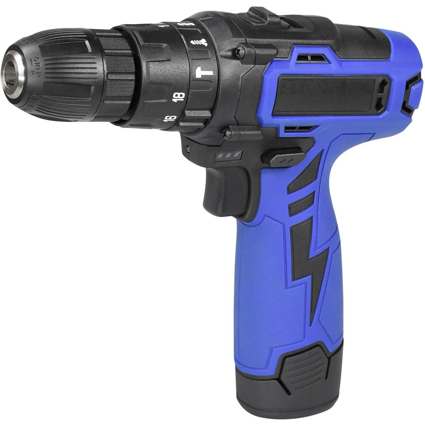 Black/Blue - Streetwize - 85PC Tool Kit With Power Drill - 2