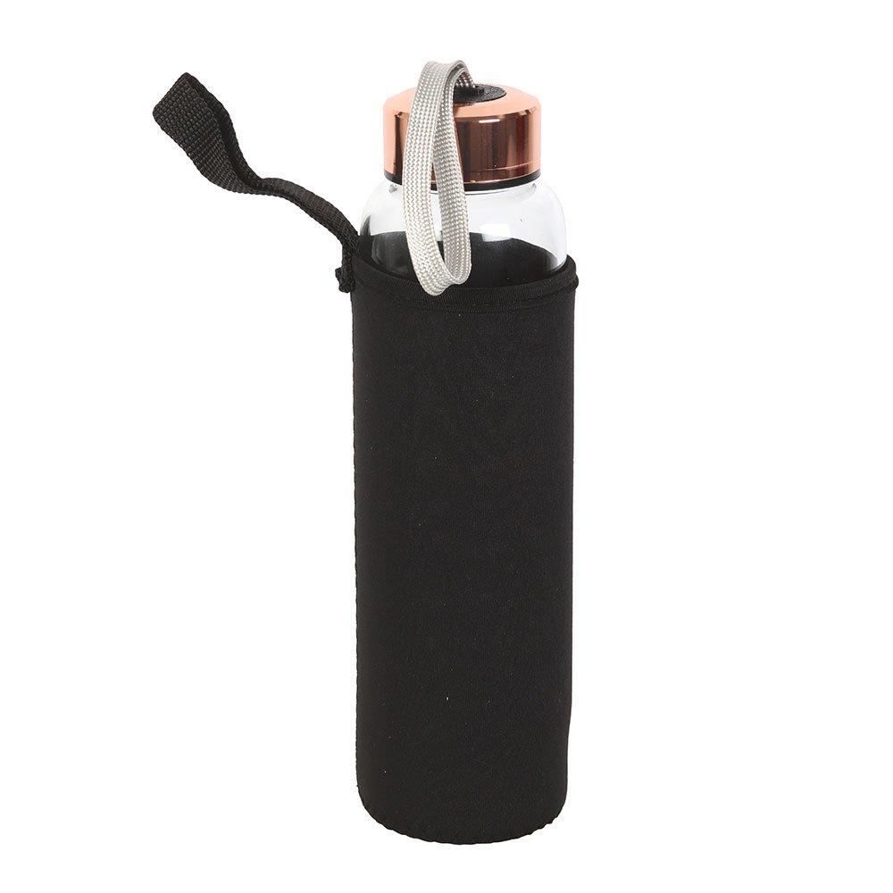 Clear - Something Different - Luna Moth Glass Water Bottle with Clear Quartz Cry - 5