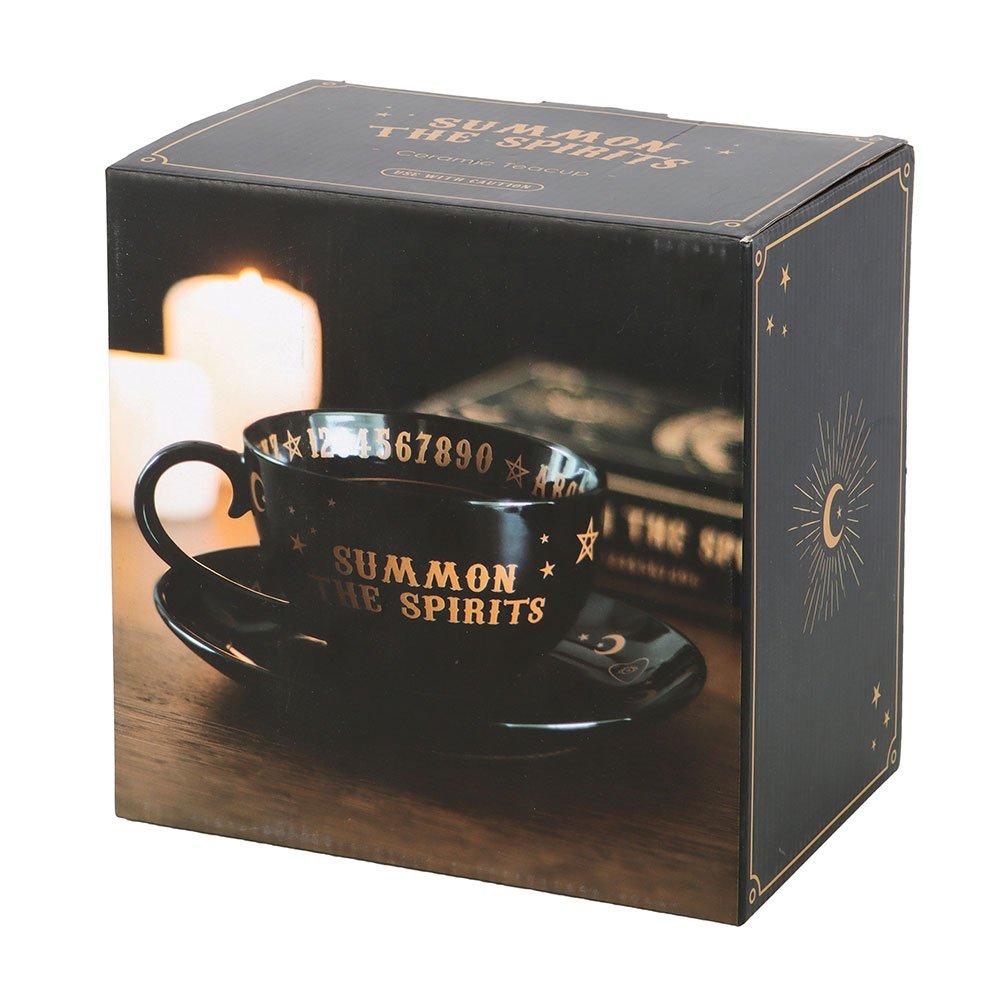 Black - Something Different - Black Talking Board Teacup and Saucer - 3