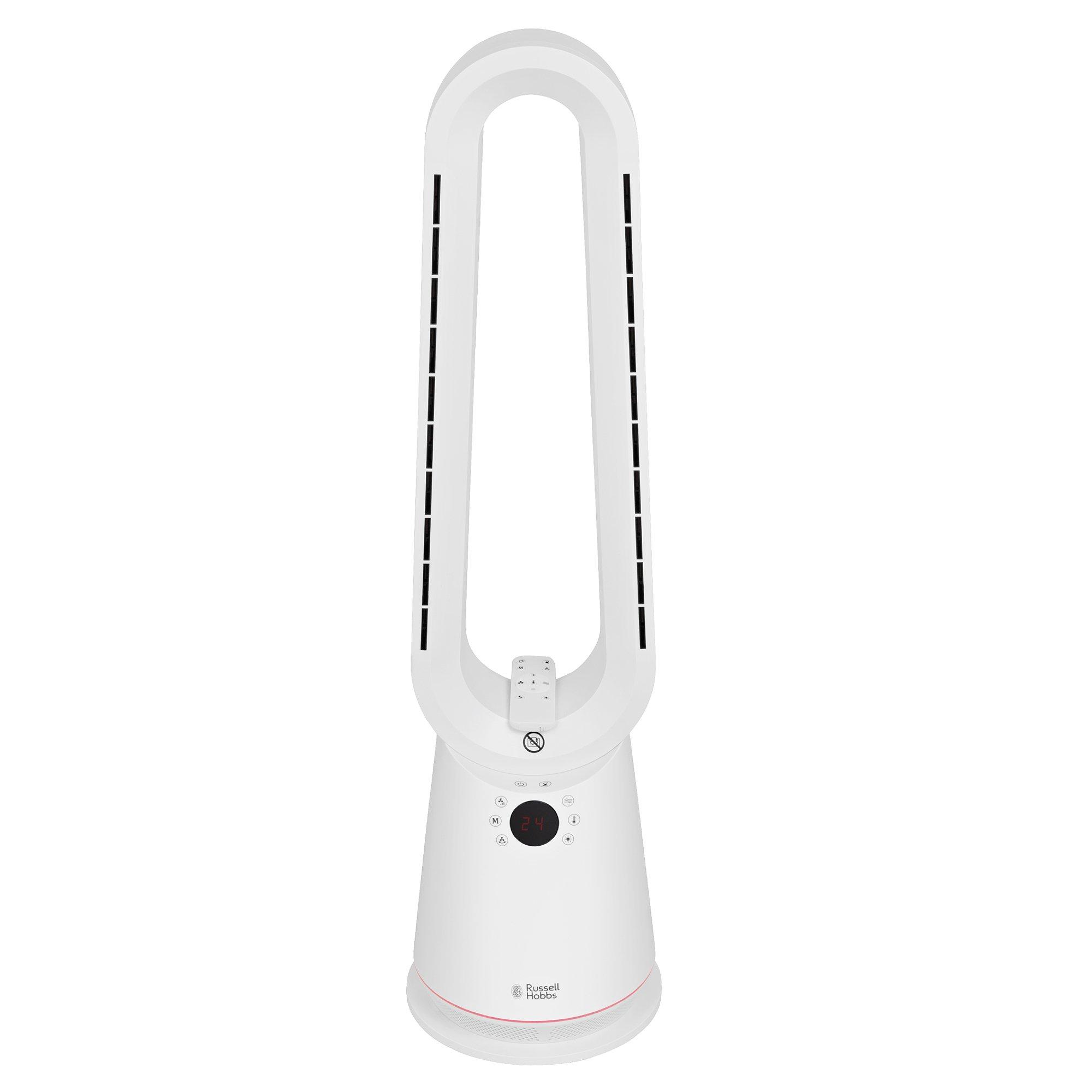 White - Russell Hobbs - RHBHC2030W-SMT Smart Bladeless Heat and Cool Fan - 13