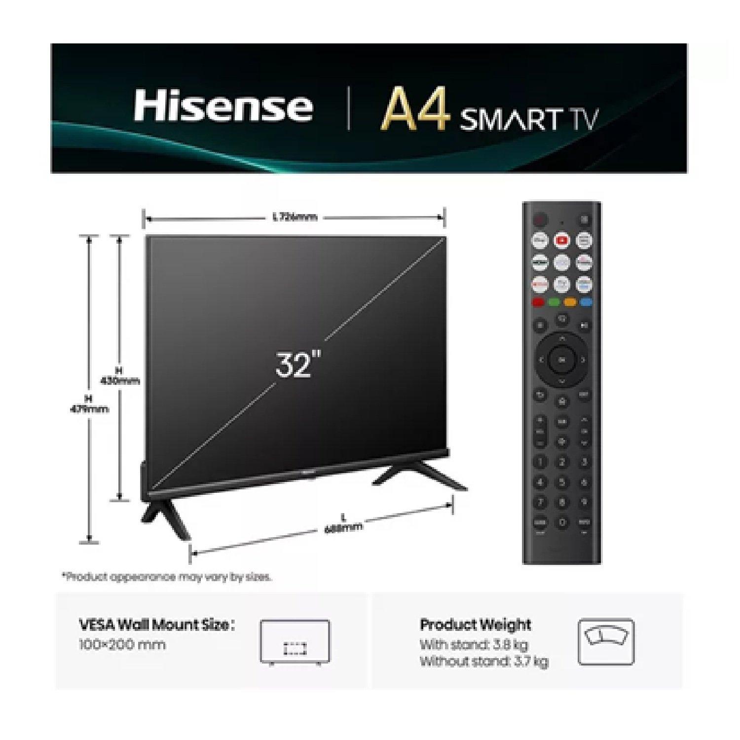 Black - Hisense - 32 LED HD Ready HDR Smart TV with Freely - 2
