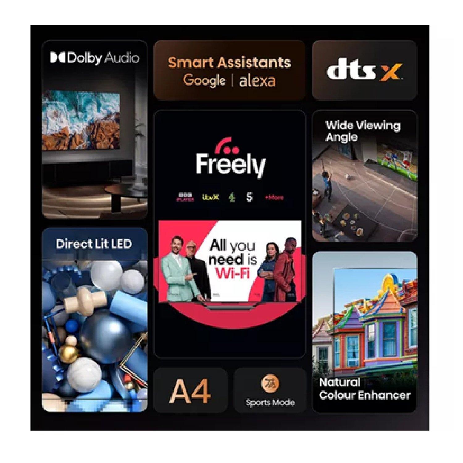 Black - Hisense - 32 LED HD Ready HDR Smart TV with Freely - 3