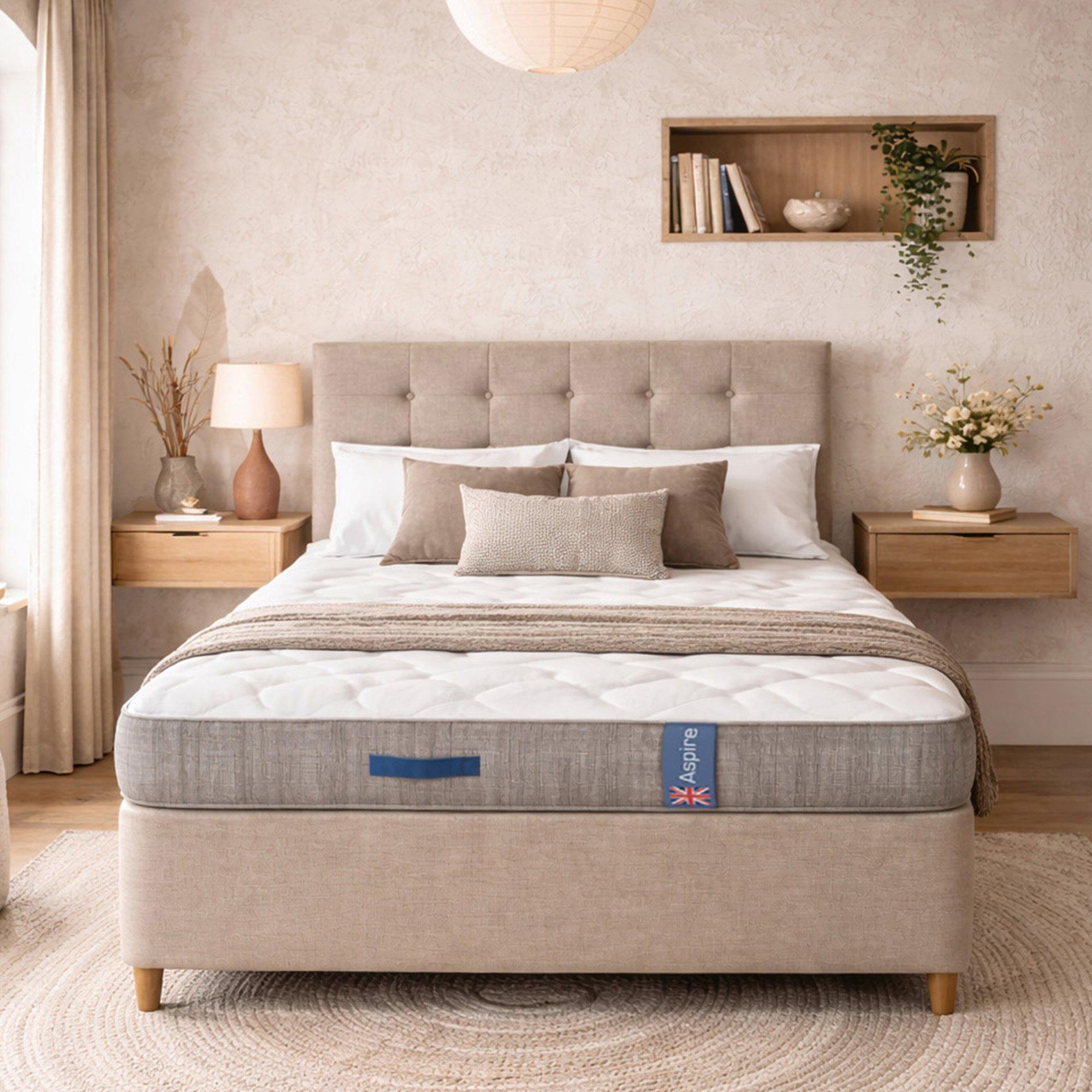 White - Aspire - PureRest Pocket Hybrid Mattress Medium Comfort 23c - 1