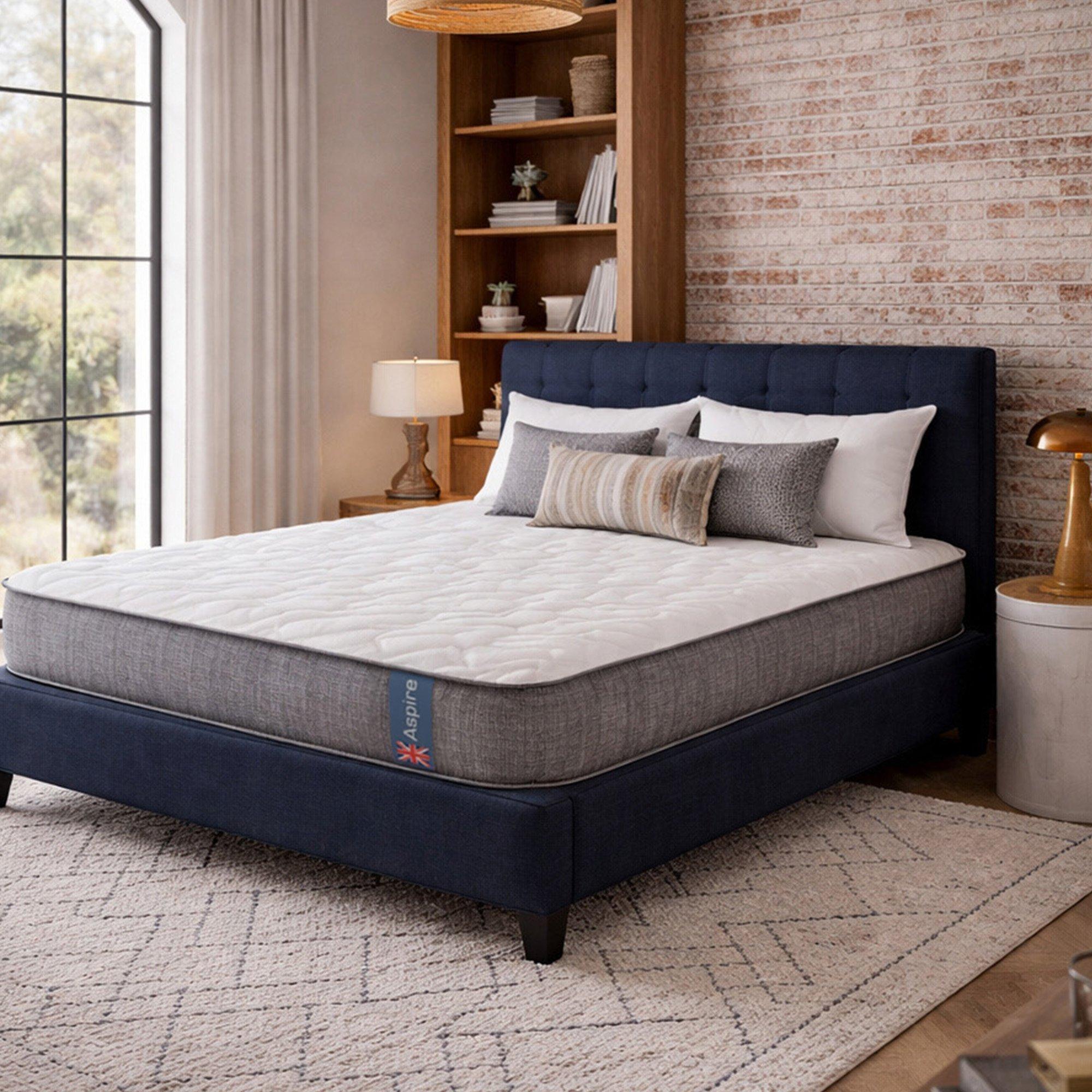 White - Aspire - ComfortRest Pocket 1000 Hybrid Mattress Medium 23c - 1