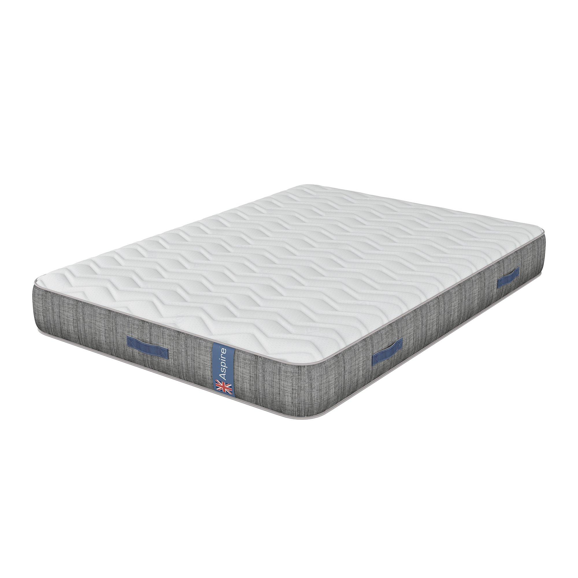 White - Aspire - Heritage Comfort 1000 Pocket Wool Hybrid Mattress - 3