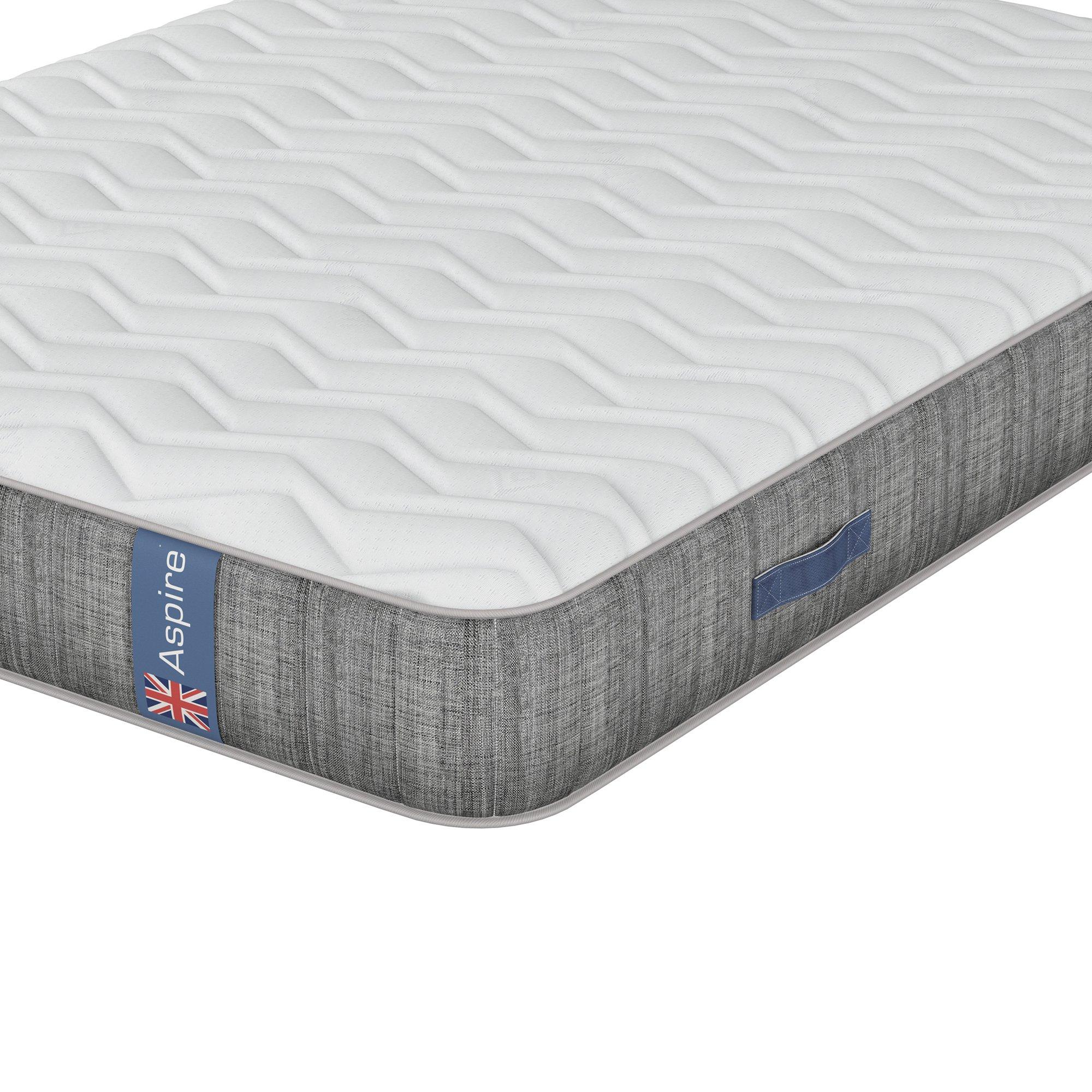 White - Aspire - Heritage Comfort 1000 Pocket Wool Hybrid Mattress - 4
