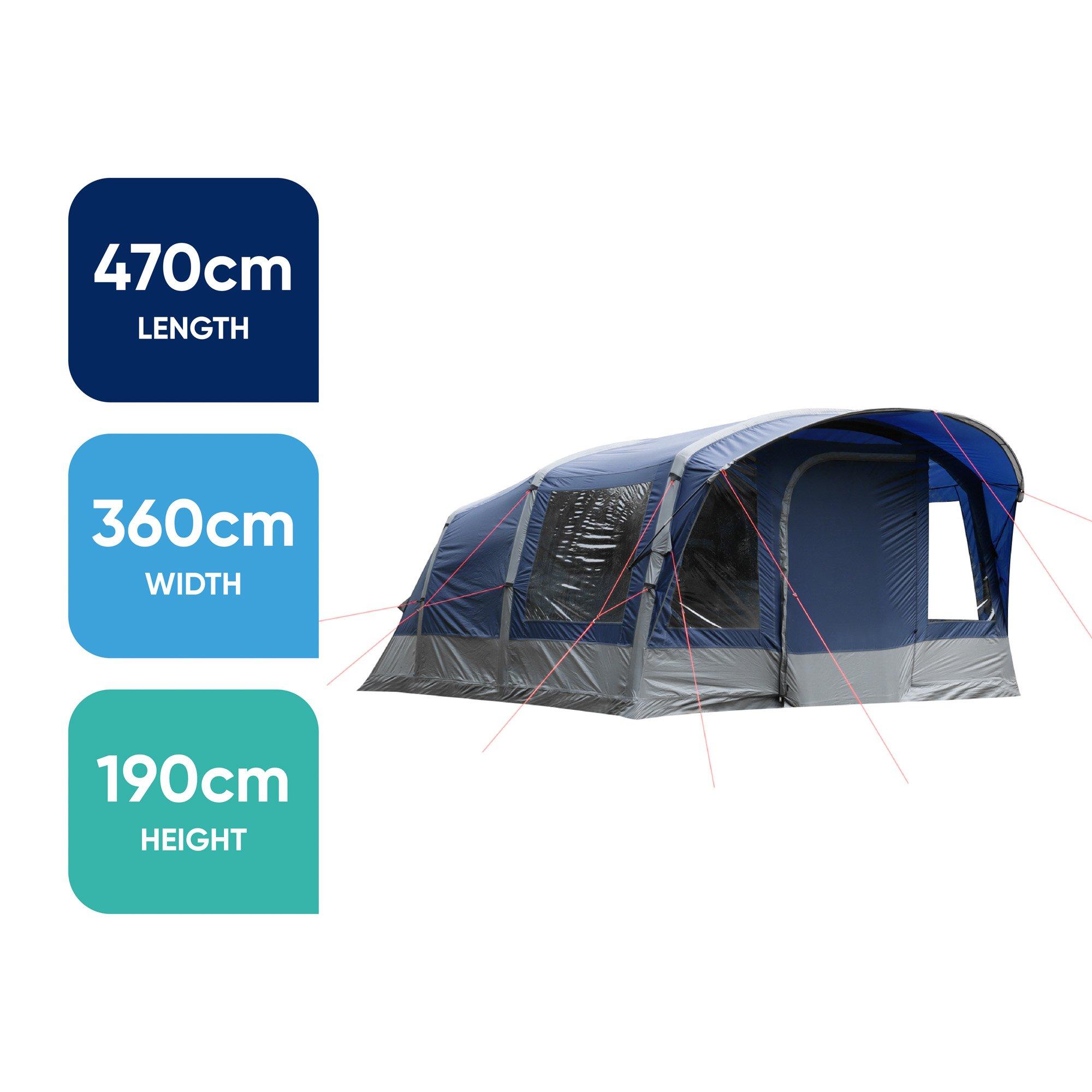 Blue - Streetwize - Olympus 6-Man Inflatable Air Tent - 2