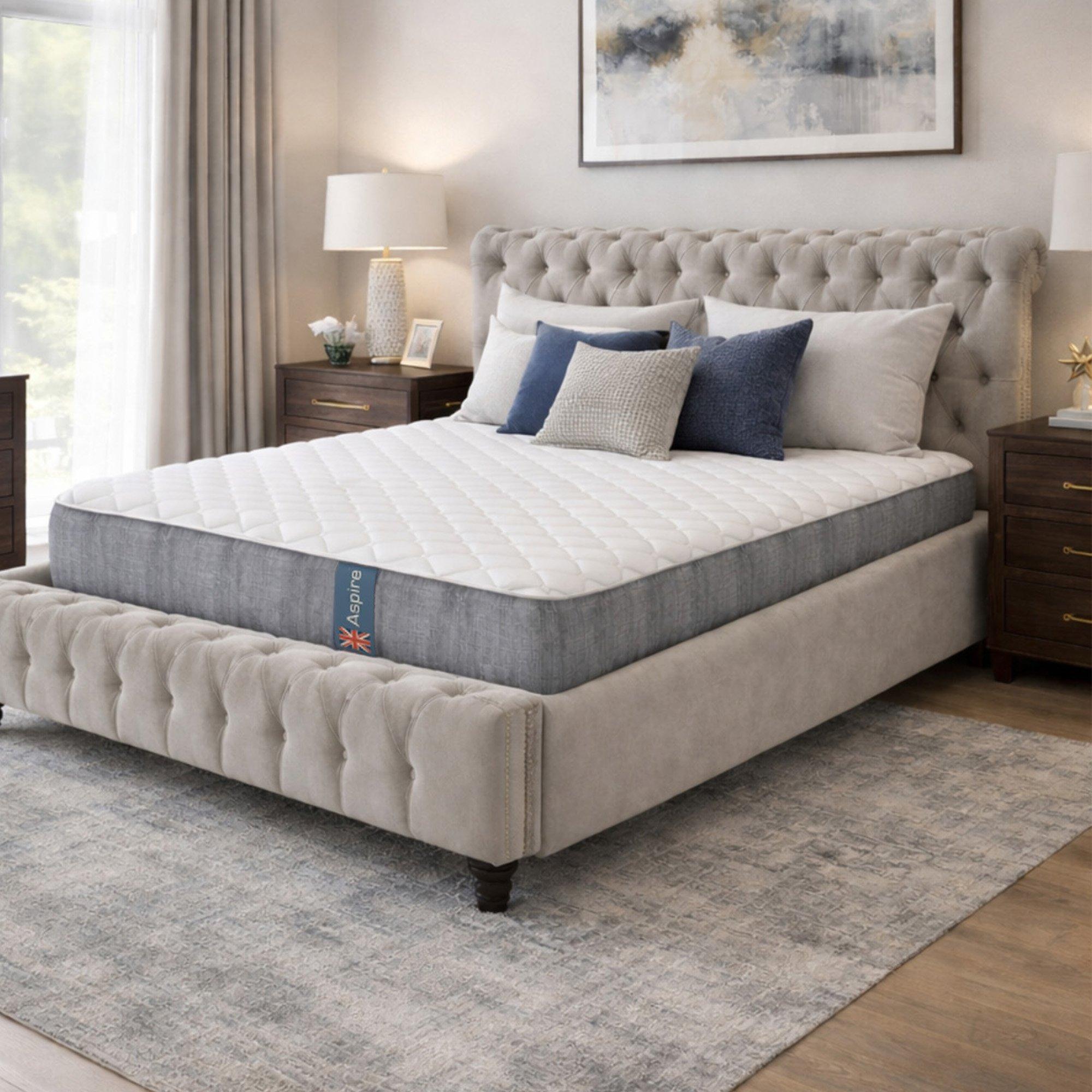 White - Aspire - Heritage Cashmere 1000 Pocket Dual Sided Mattress - 1