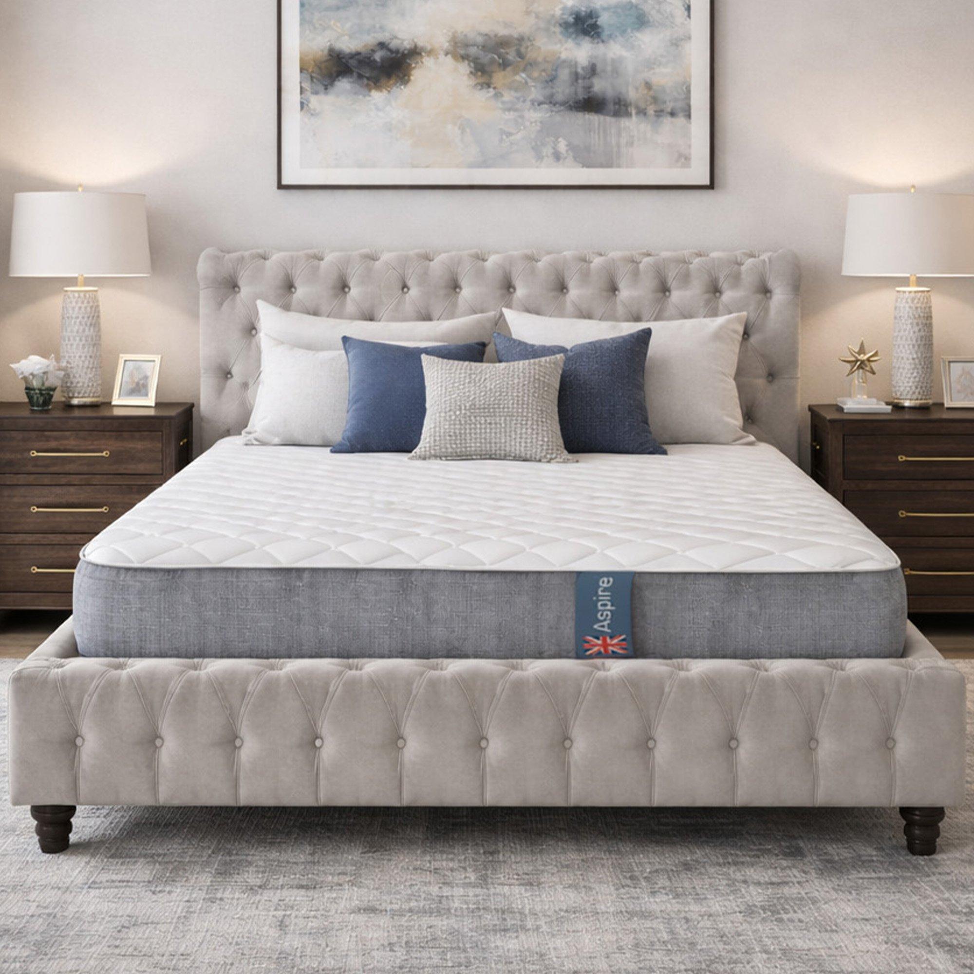 White - Aspire - Heritage Cashmere 1000 Pocket Dual Sided Mattress - 2