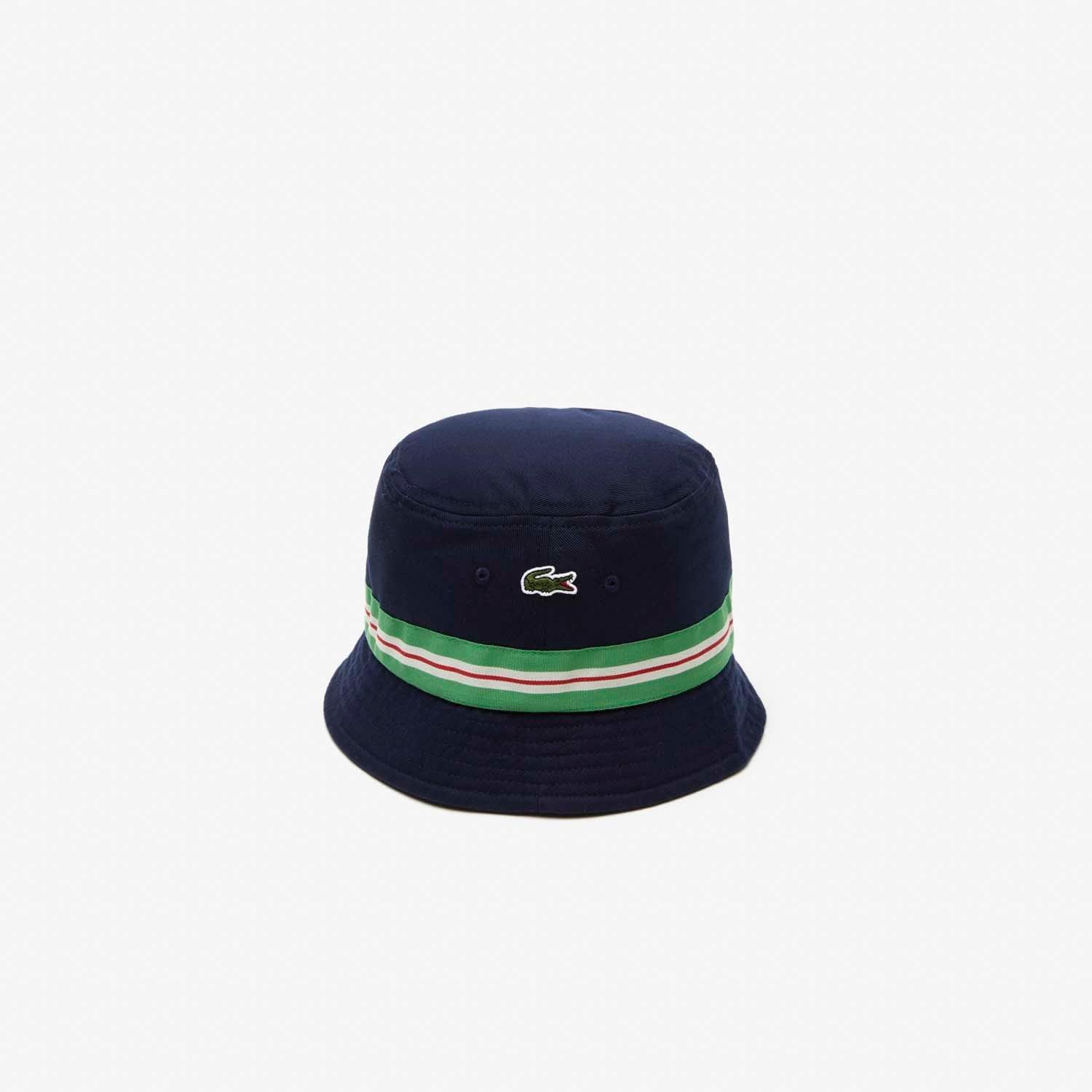 Blue - Lacoste - Stripe Bucket Hat - 1