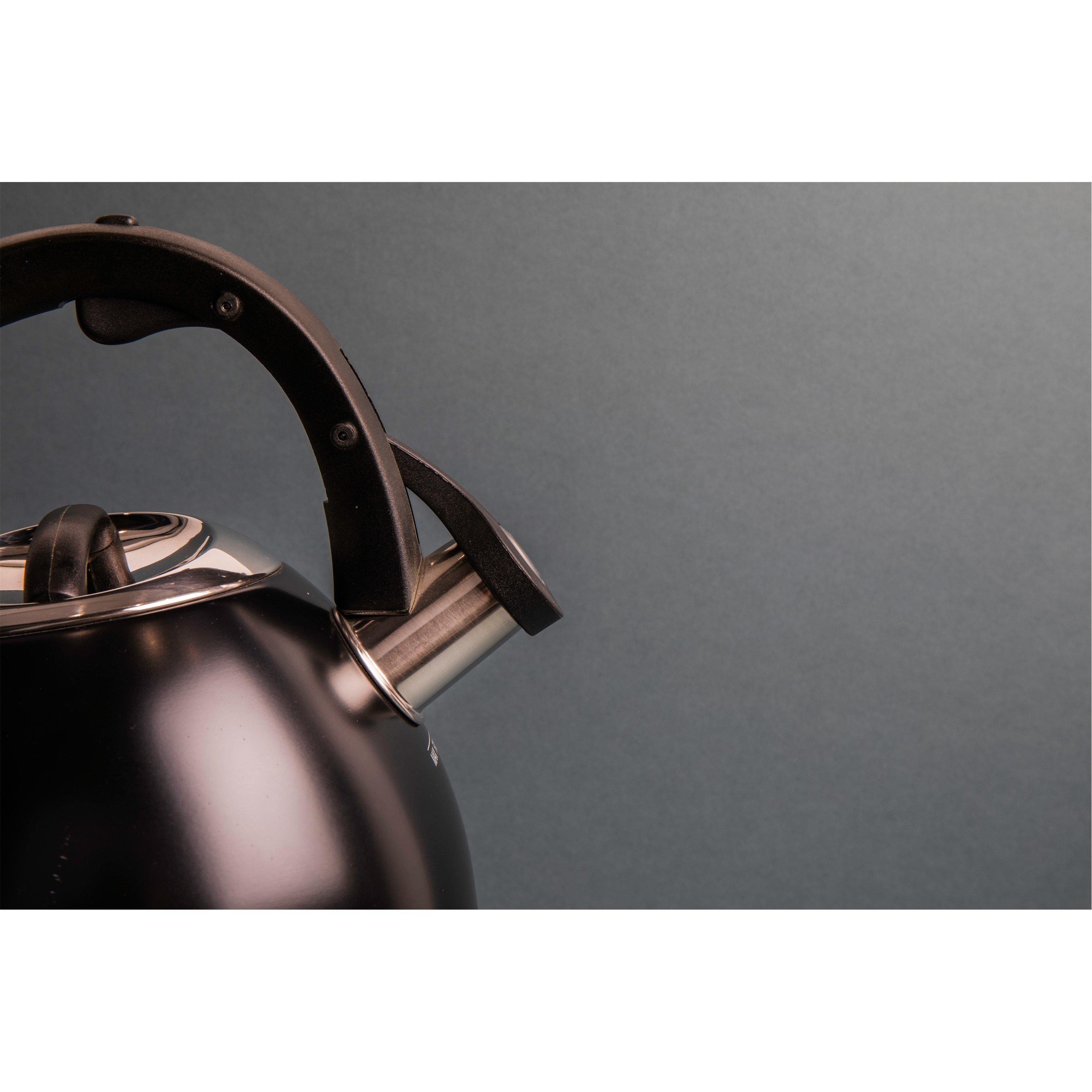 Black - La Cafetiere - La Cafetière Induction-Safe Enamel Stovetop Kettle - 3