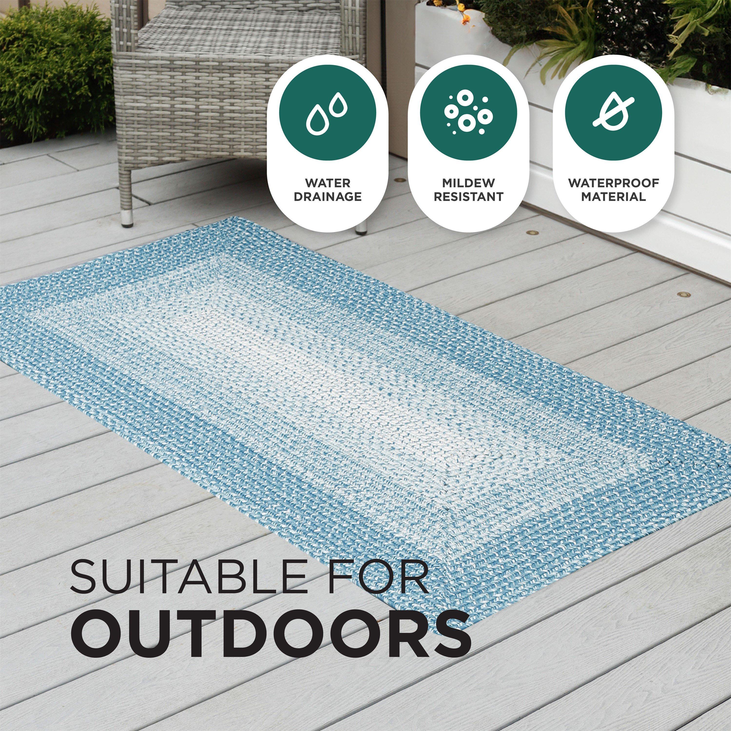 Ocean Blue - Streetwize - Style Rug - Ocean Blue - 80cm x 150cm - 4