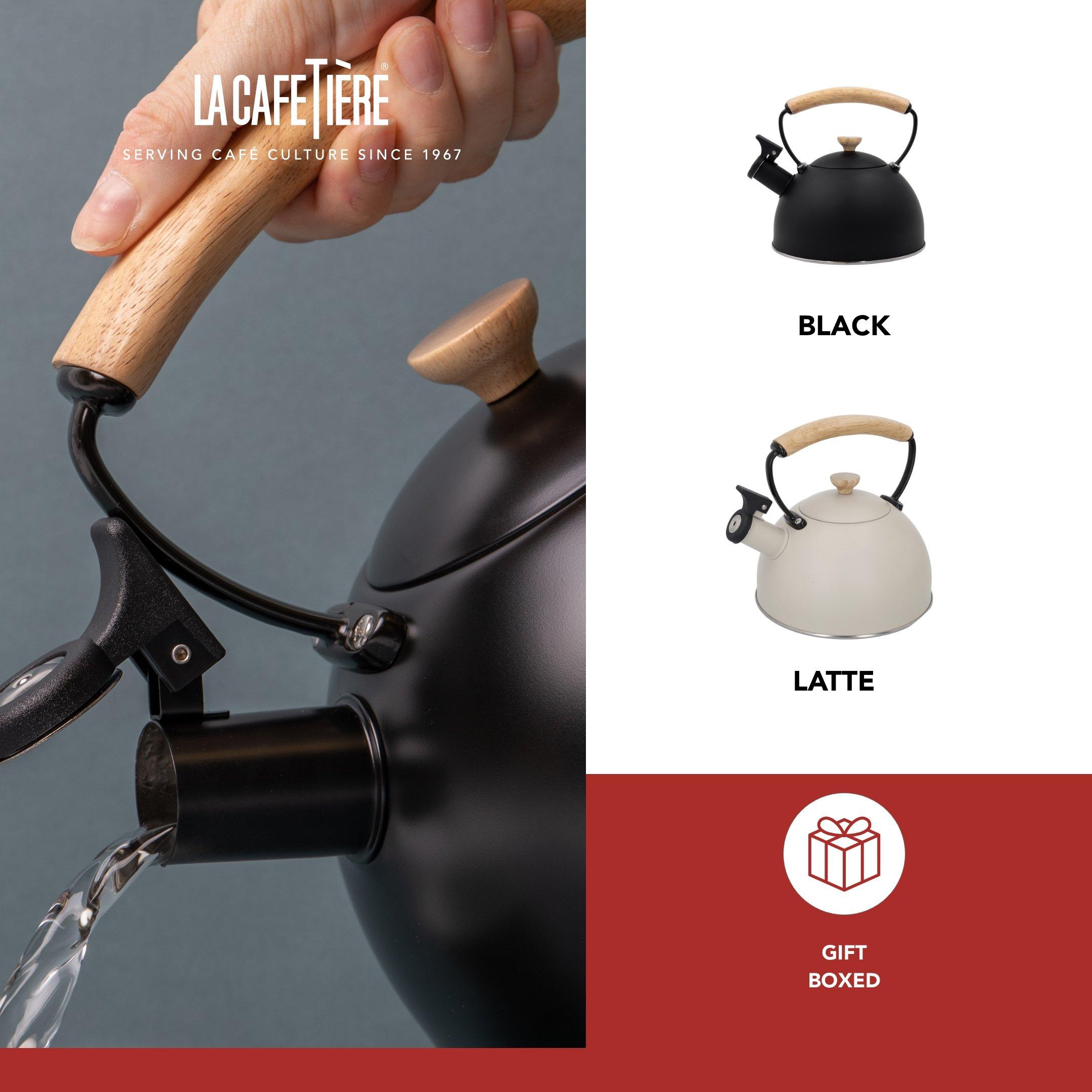 Black - La Cafetiere - La Cafetière Black Whistling Kettle - 2