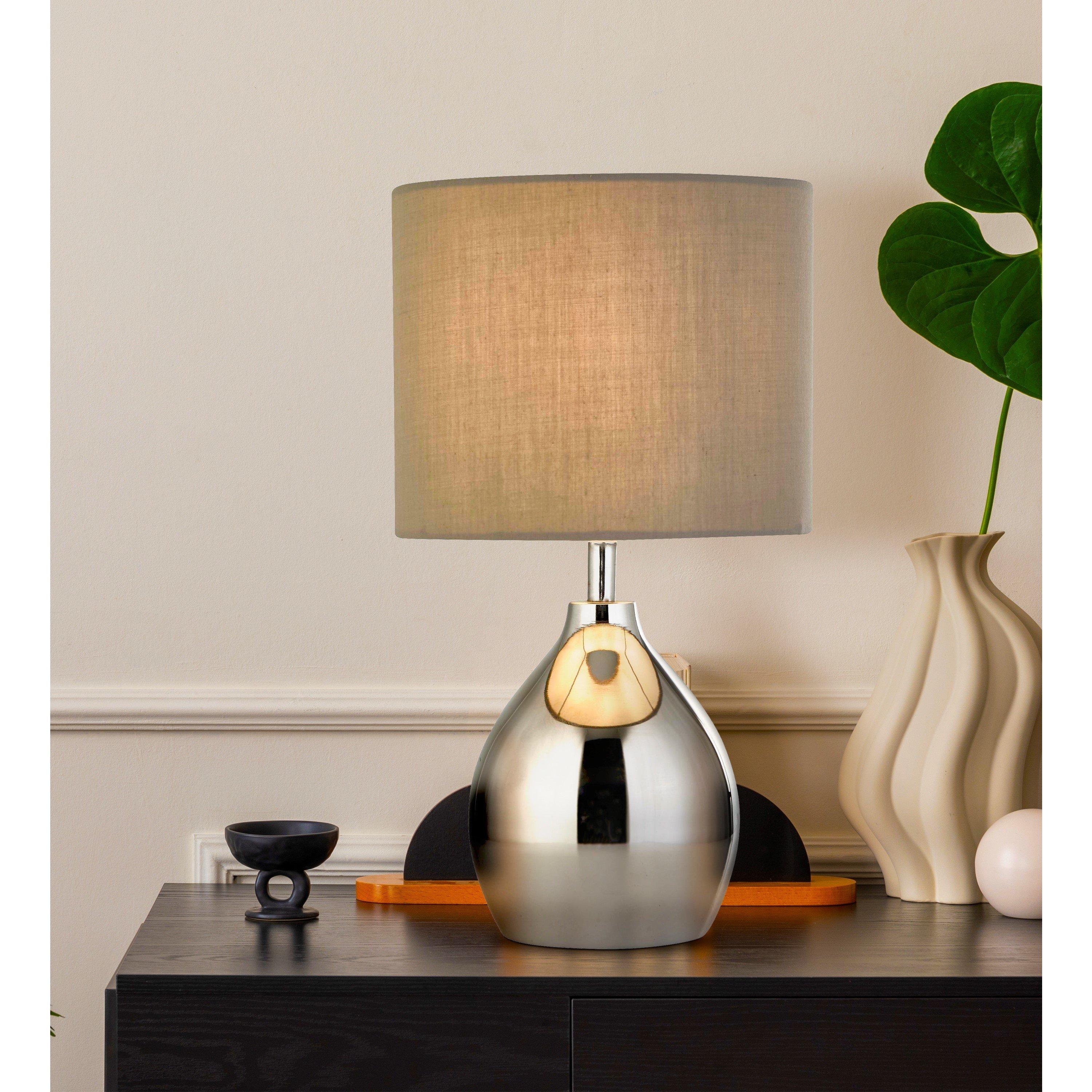 Chrome - Lighting Collection - Chrome Table Lamp - 1