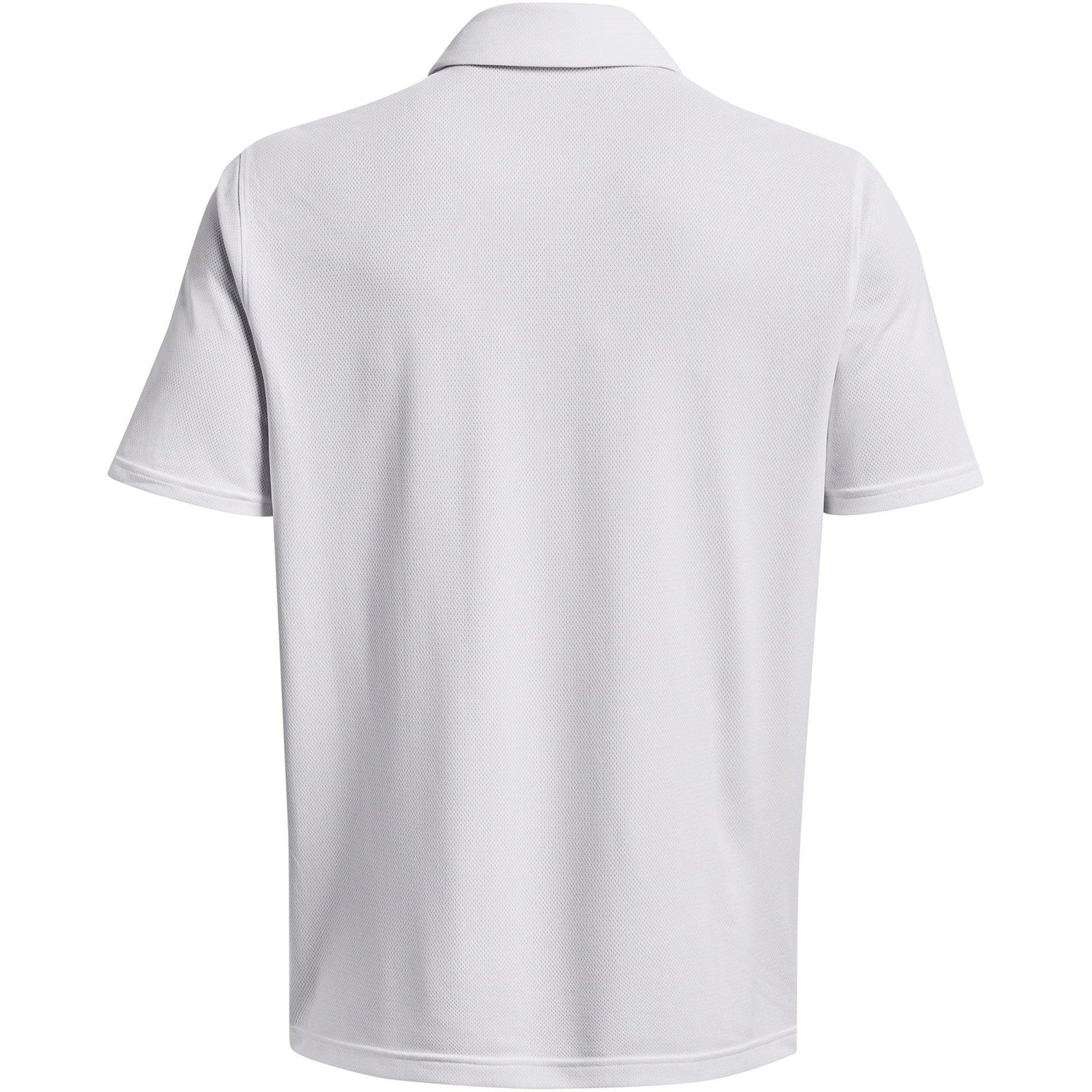 White/Mod Gray - Under Armour - Team Tech Short Sleeve Performance Polo Shirt - 2