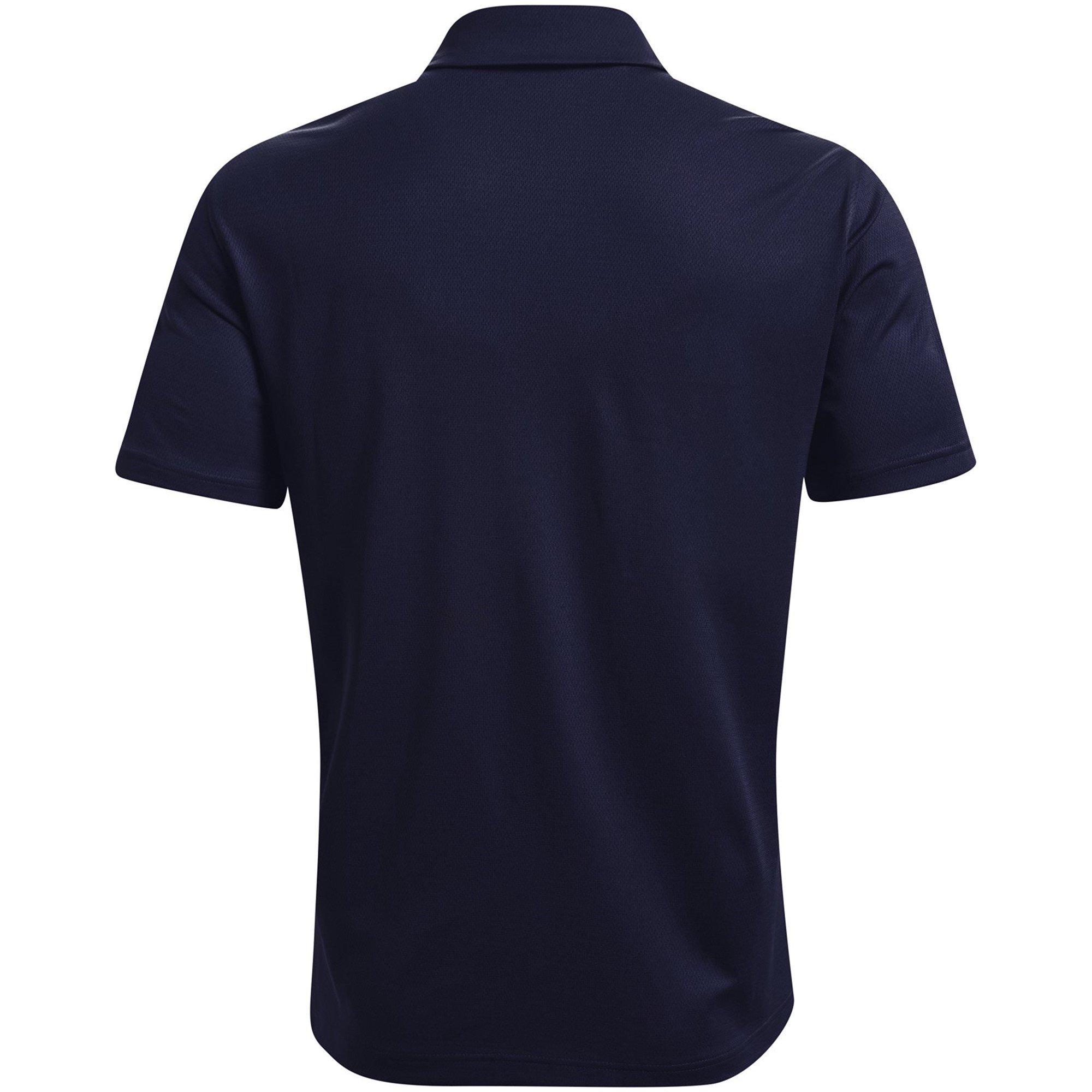 Mdnght Navy/Wht - Under Armour - Tech Mens Team Polo Shirt - 2