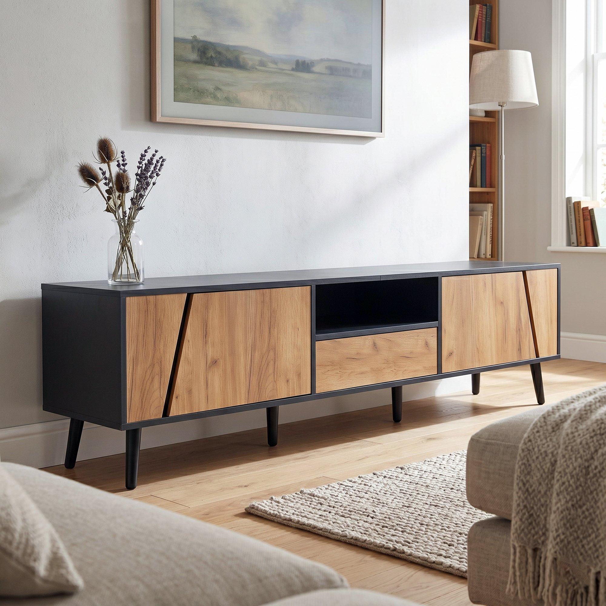 Natural - Urban Meuble - TV Stand Entertainment Center - 3