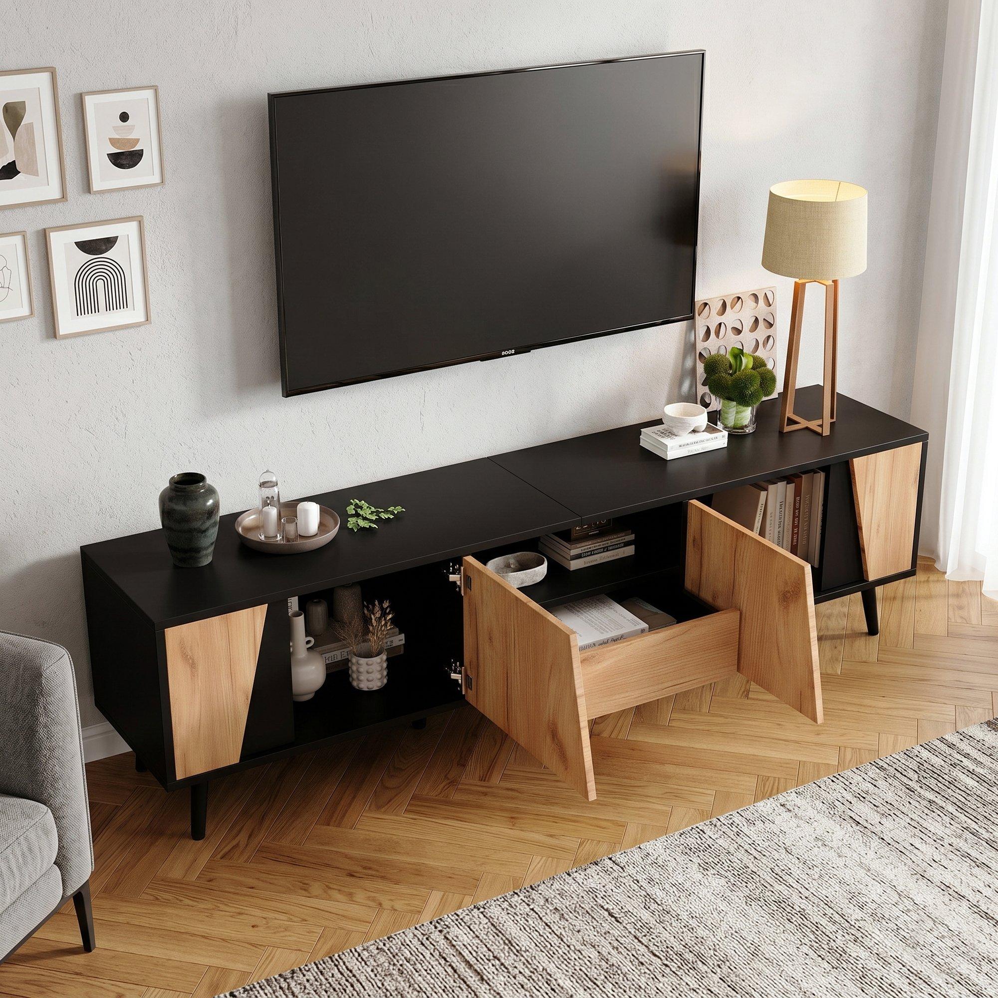 Natural - Urban Meuble - TV Stand Entertainment Center - 4