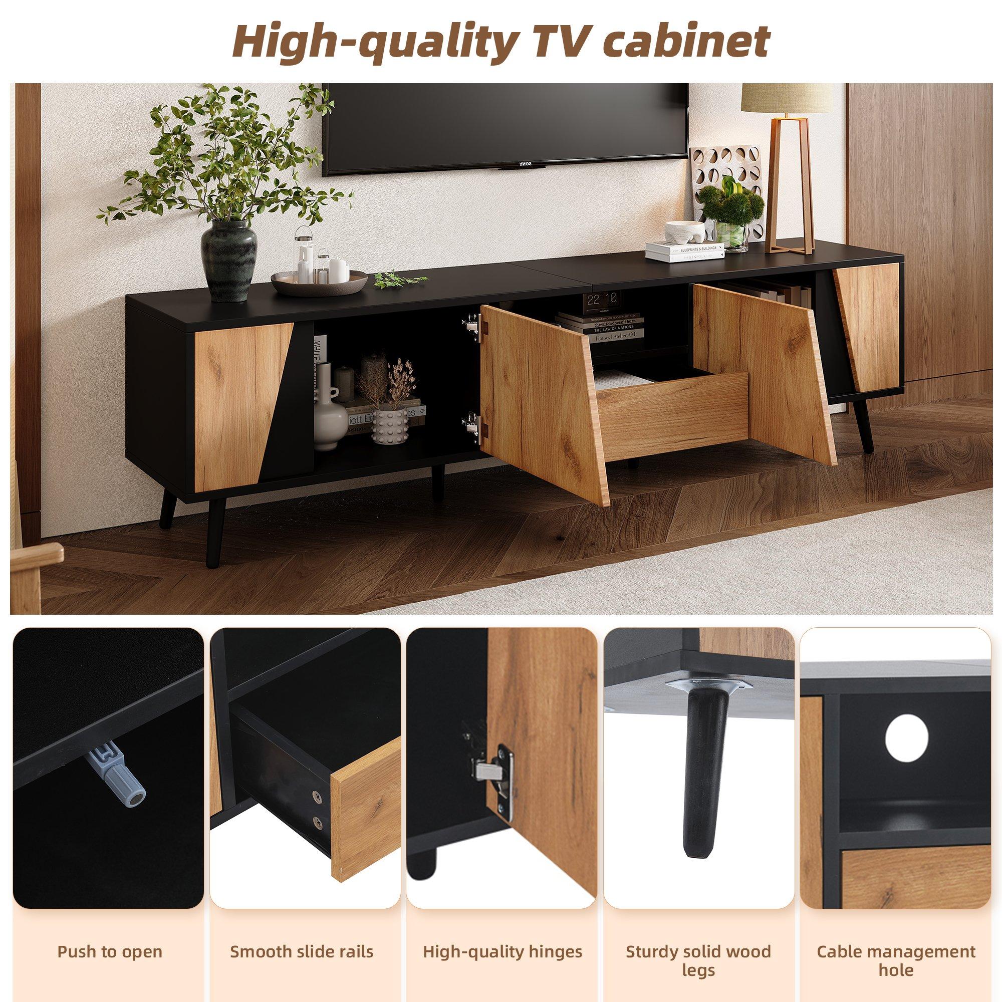 Natural - Urban Meuble - TV Stand Entertainment Center - 7