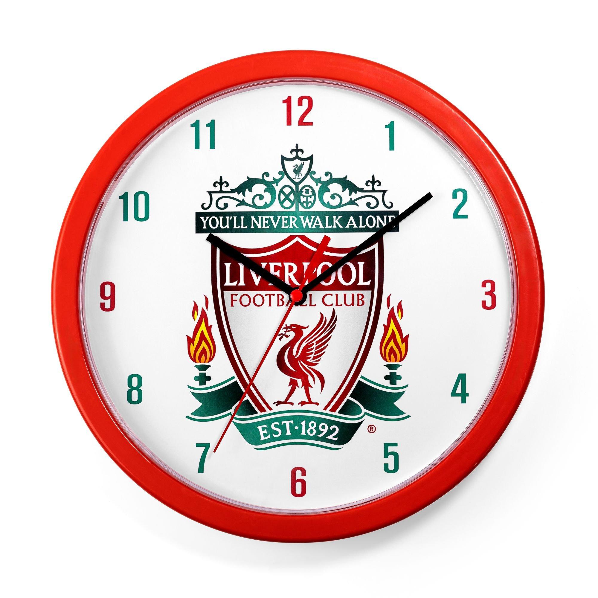 Red - Liverpool FC - Liverpool FC Red Wall Clock - 1