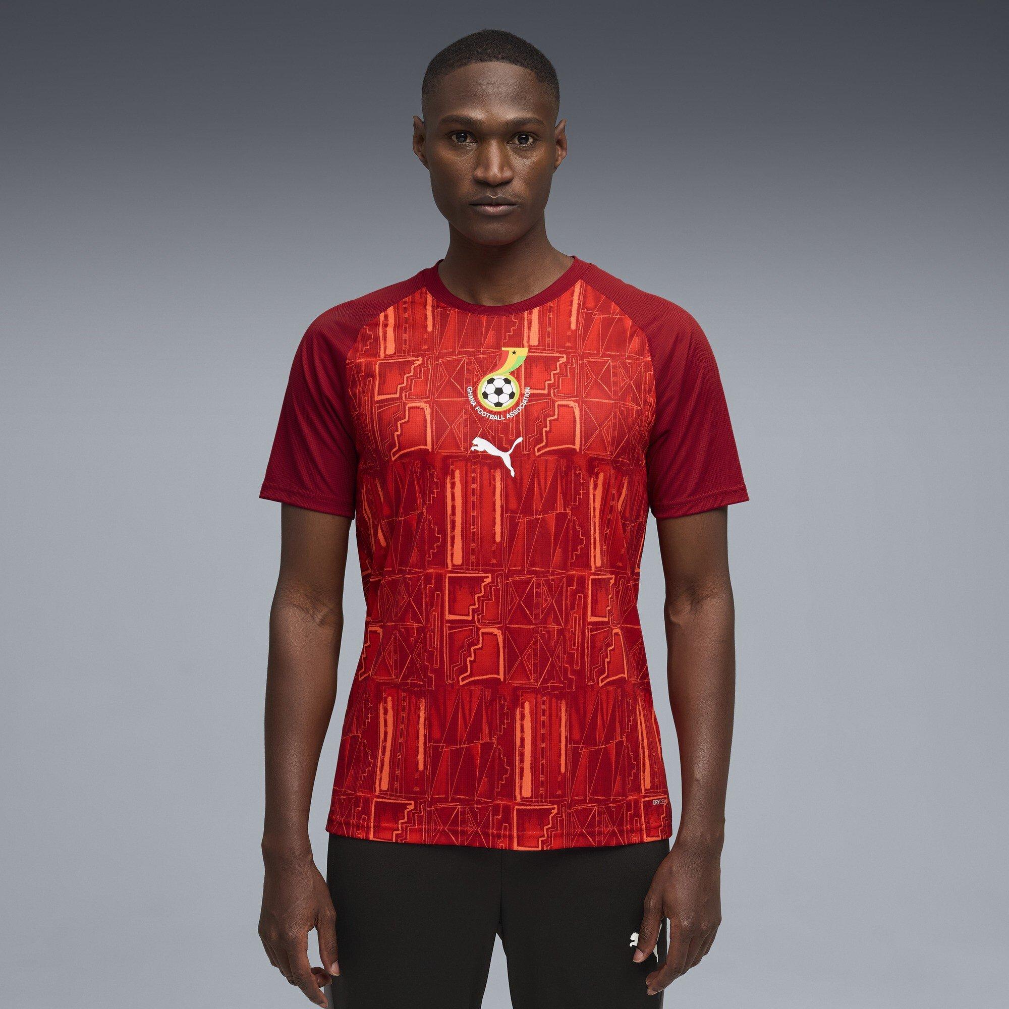 Rot/Grün - Puma - Men's Ghana Short Sleeve T-Shirt - 3